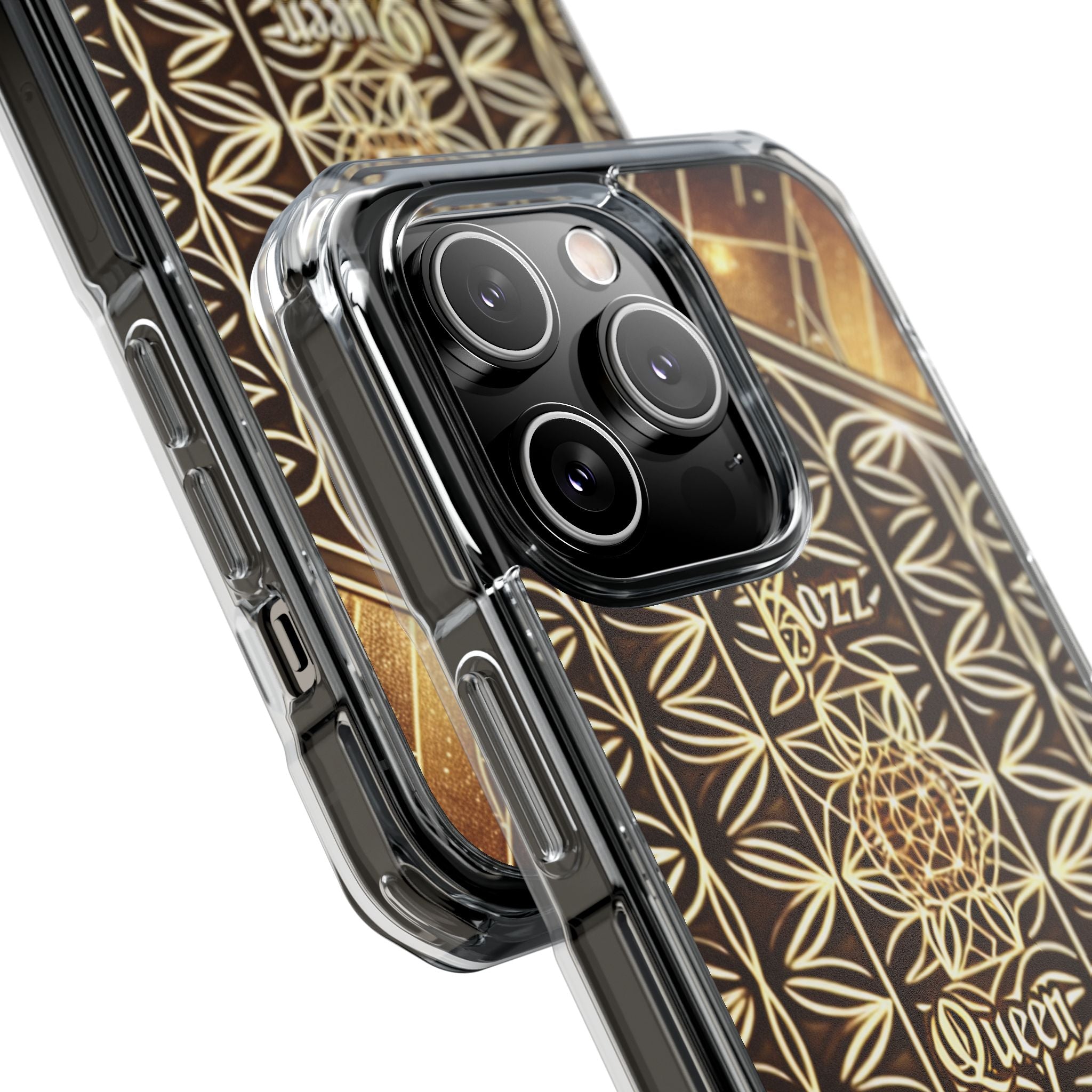 Magnetic Phone Case, Bozz Queen Case, Unique Clear Case, Customizable Phone Cover, Perfect Gift for Her