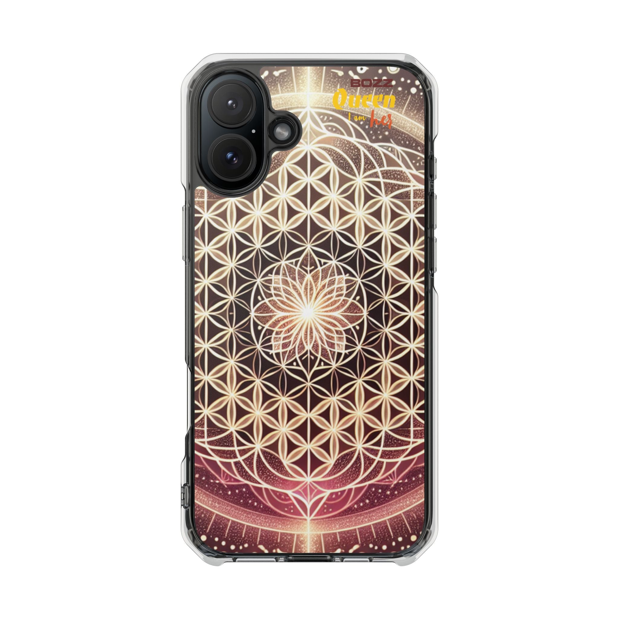 Magnetic Clear Impact Phone Cases, Protective Crystal Shells for Phone, Phone Accessories for Gift, Aura Design Case, Bohemian Style [...]