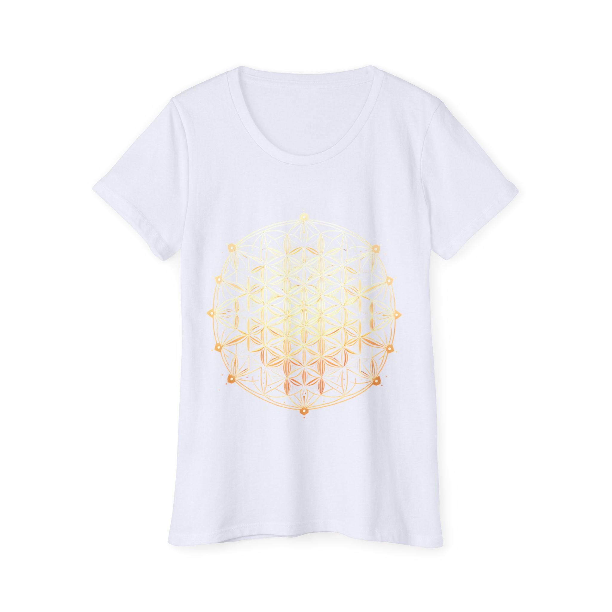 Bozz Queen Flower of Life Sacred Geometry Goddess T-Shirt - Women's Organic Tee