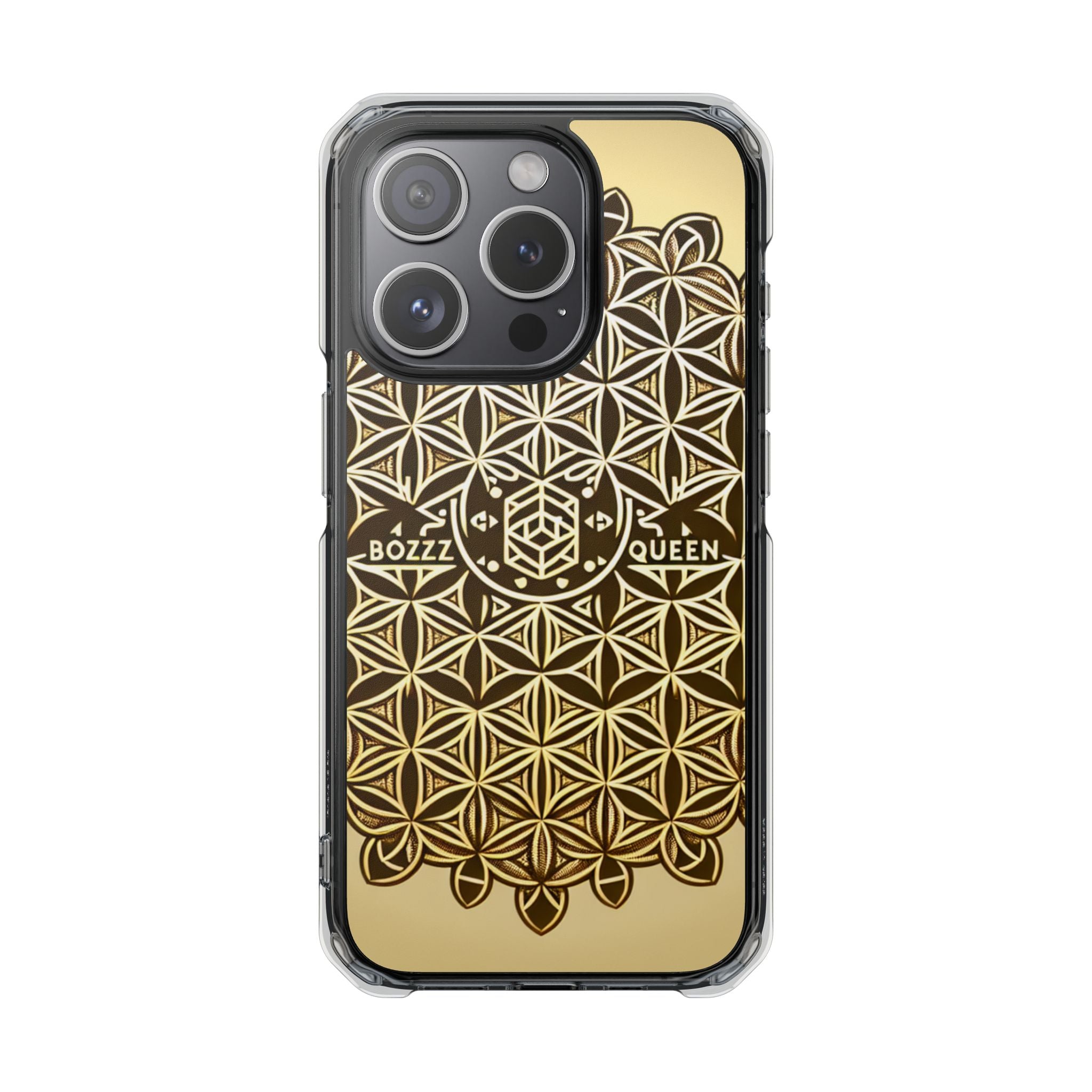 Magnetic Phone Case with Geometric Design, Aesthetic Impact Case for iPhone, Unique Phone Accessories, Gift for Her, Trendy Tech Gadget