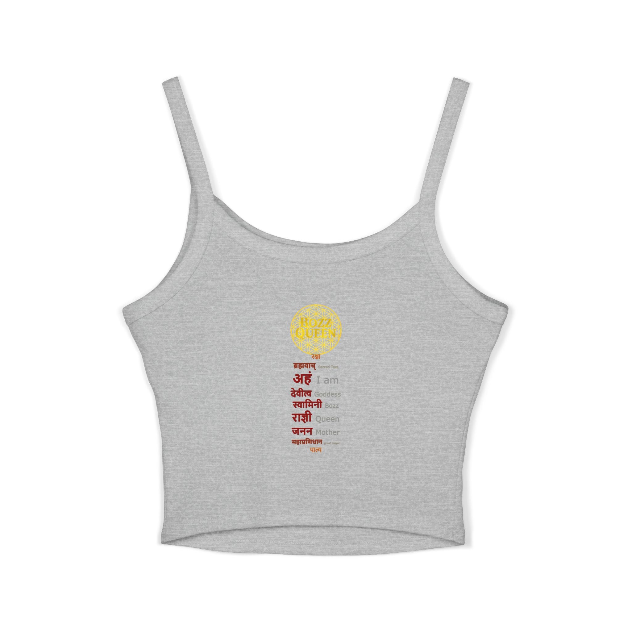 Ankh Spaghetti Strap Tank Top - Sacred Symbol Athleisure