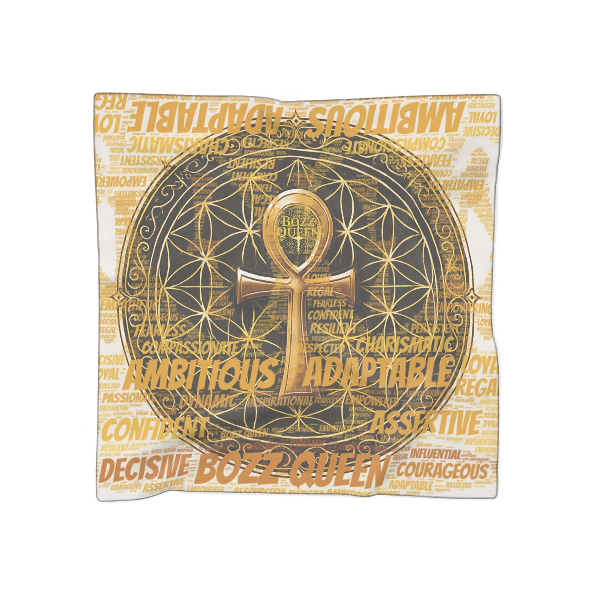 Sacred Geometry Scarf - Flower of Life Spiritual Accessory