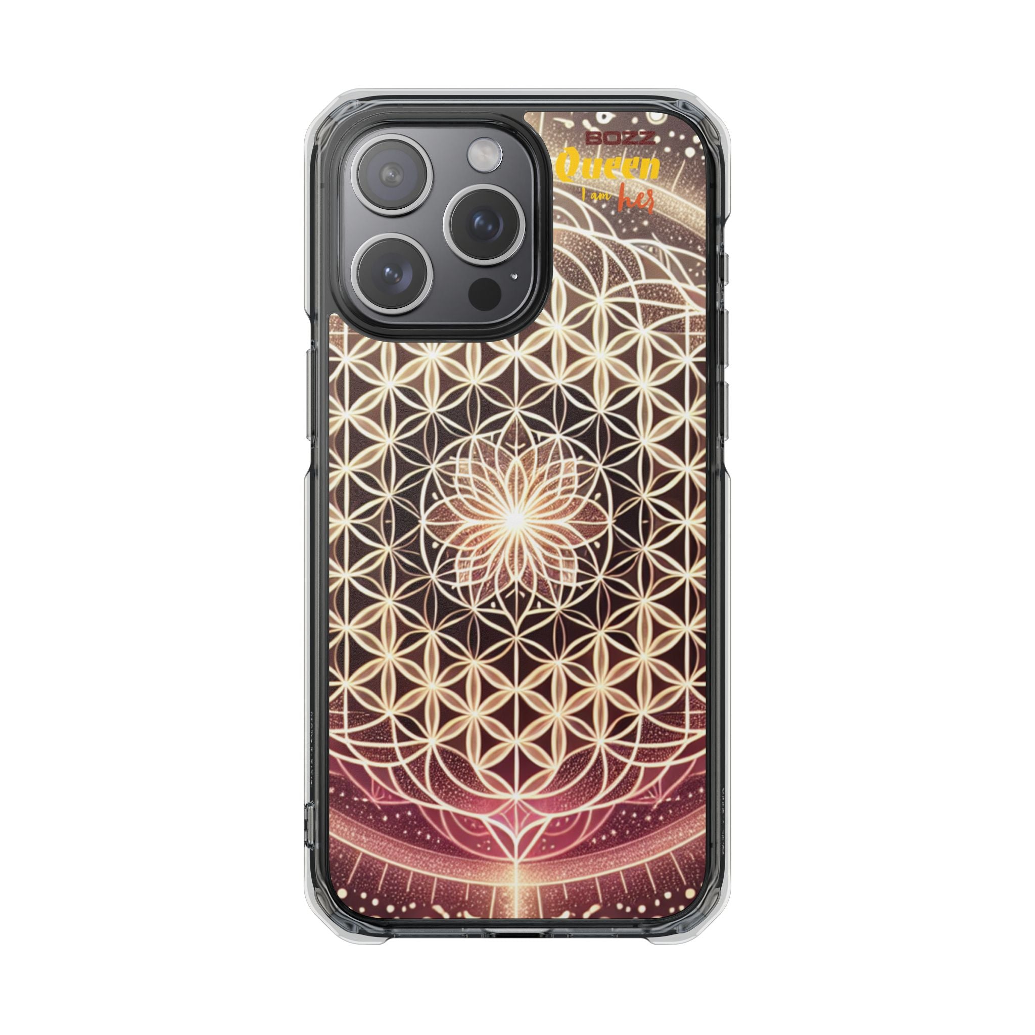 Magnetic Clear Impact Phone Cases, Protective Crystal Shells for Phone, Phone Accessories for Gift, Aura Design Case, Bohemian Style [...]