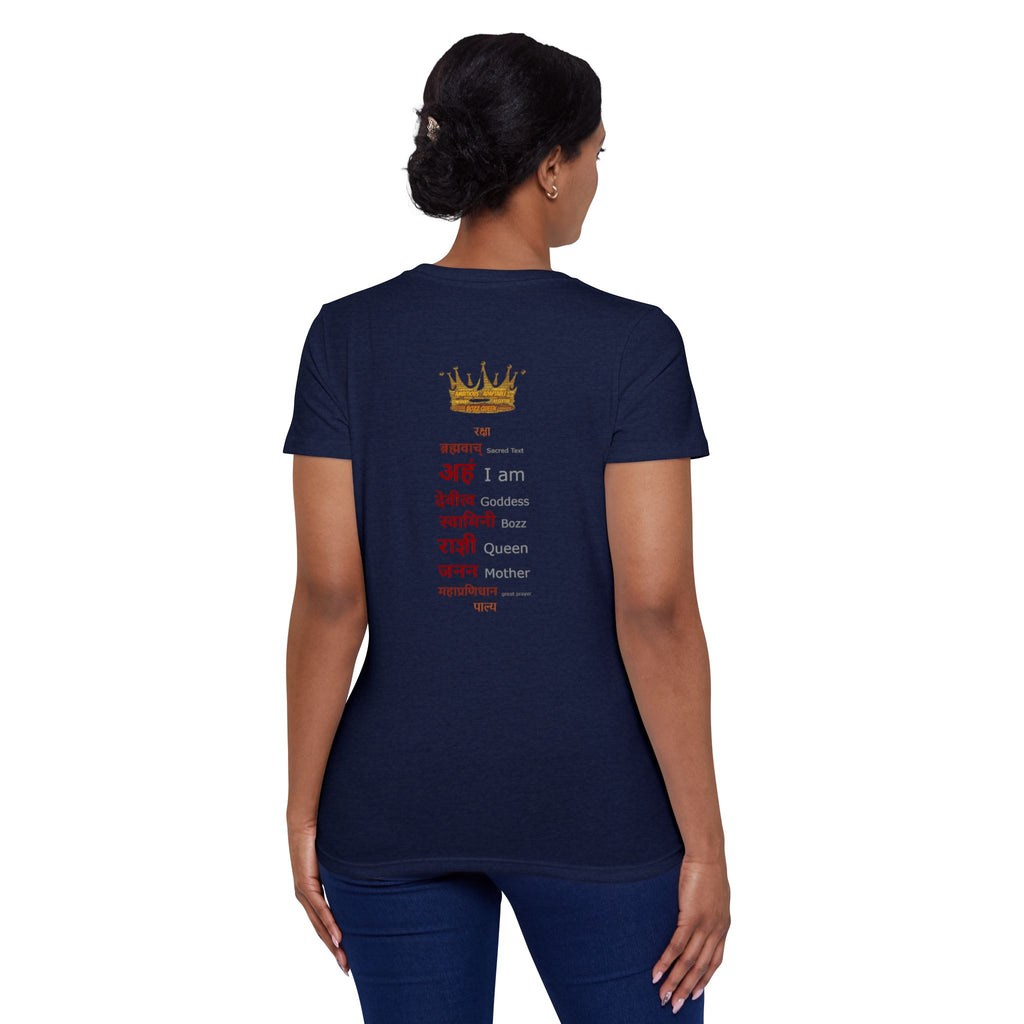 Bozz Queen Flower of Life Sacred Geometry T-Shirt - Women's Organic Cotton Tee