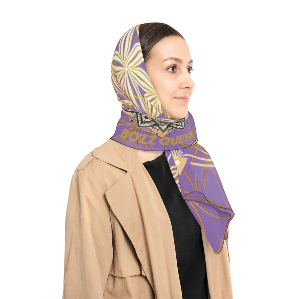 Flower of Life Light Purple Scarf - Sacred Geometry Spiritual Accessory