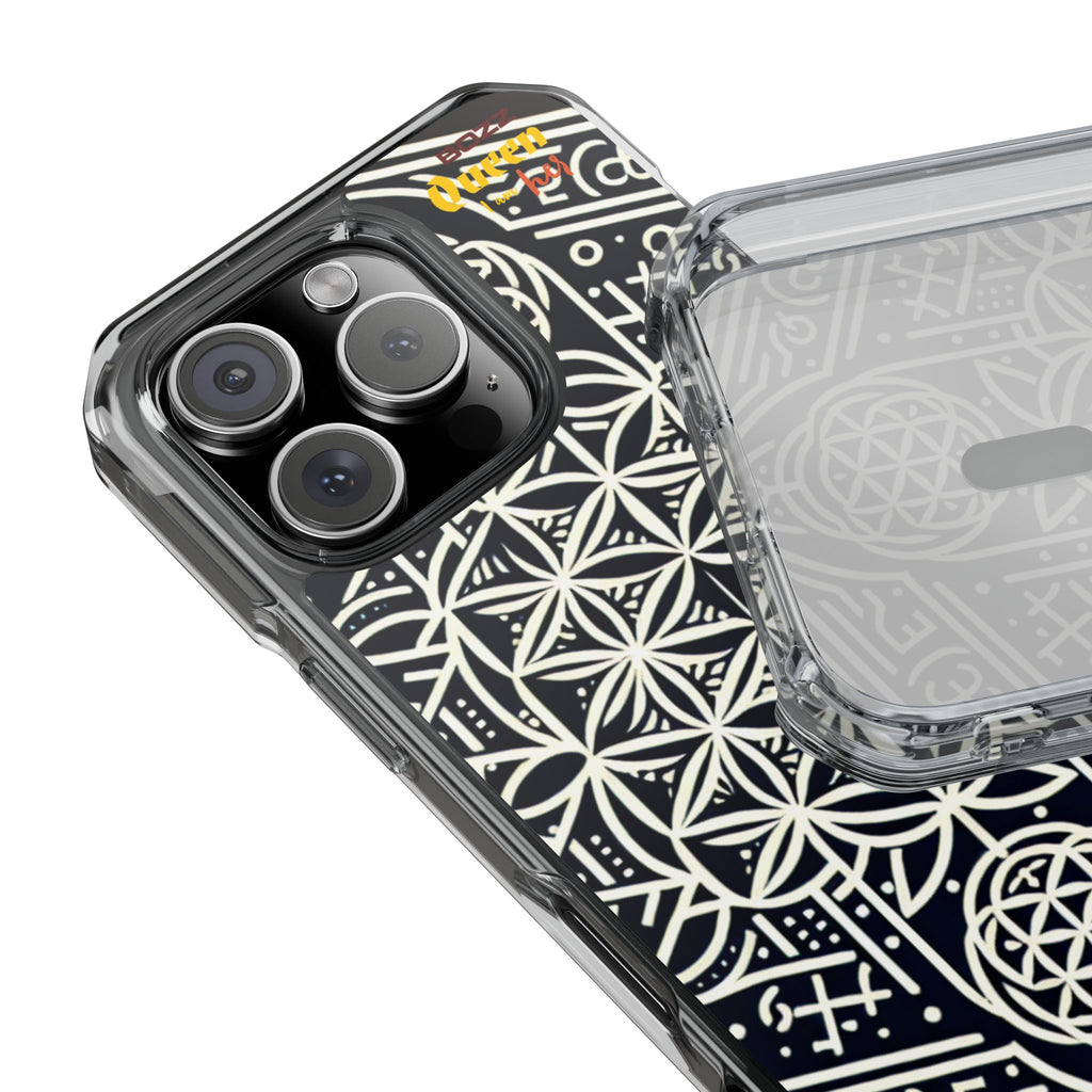 Magnetic Clear Impact Phone Cases with Geometric Design, Protective Cell Phone Covers, Unique Gift for Tech Lovers, Modern [...]