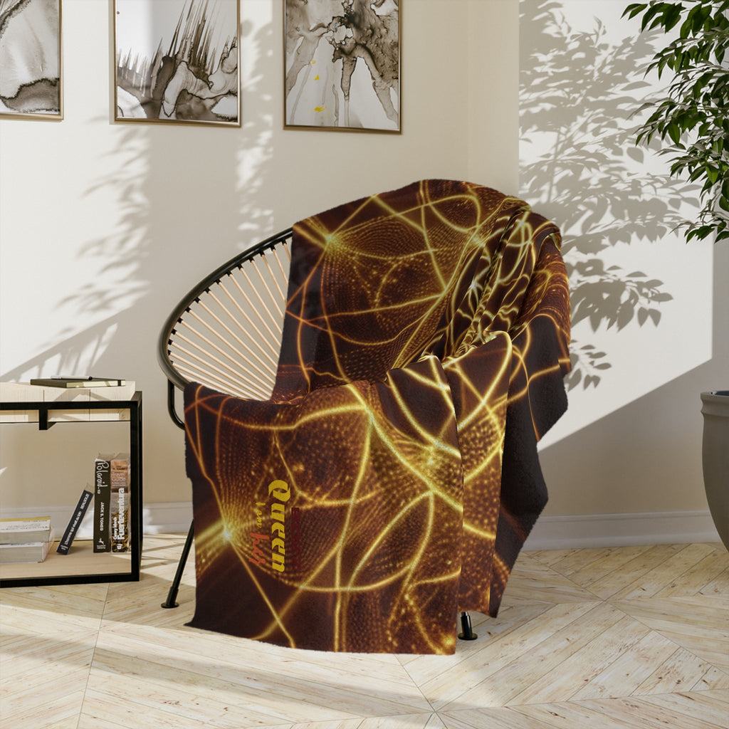 Meditation Goddess Microfiber Blanket | Cozy Spiritual Decor, Mindfulness Gift, Yoga Accessories, Home Comfort, Zen Atmosphere