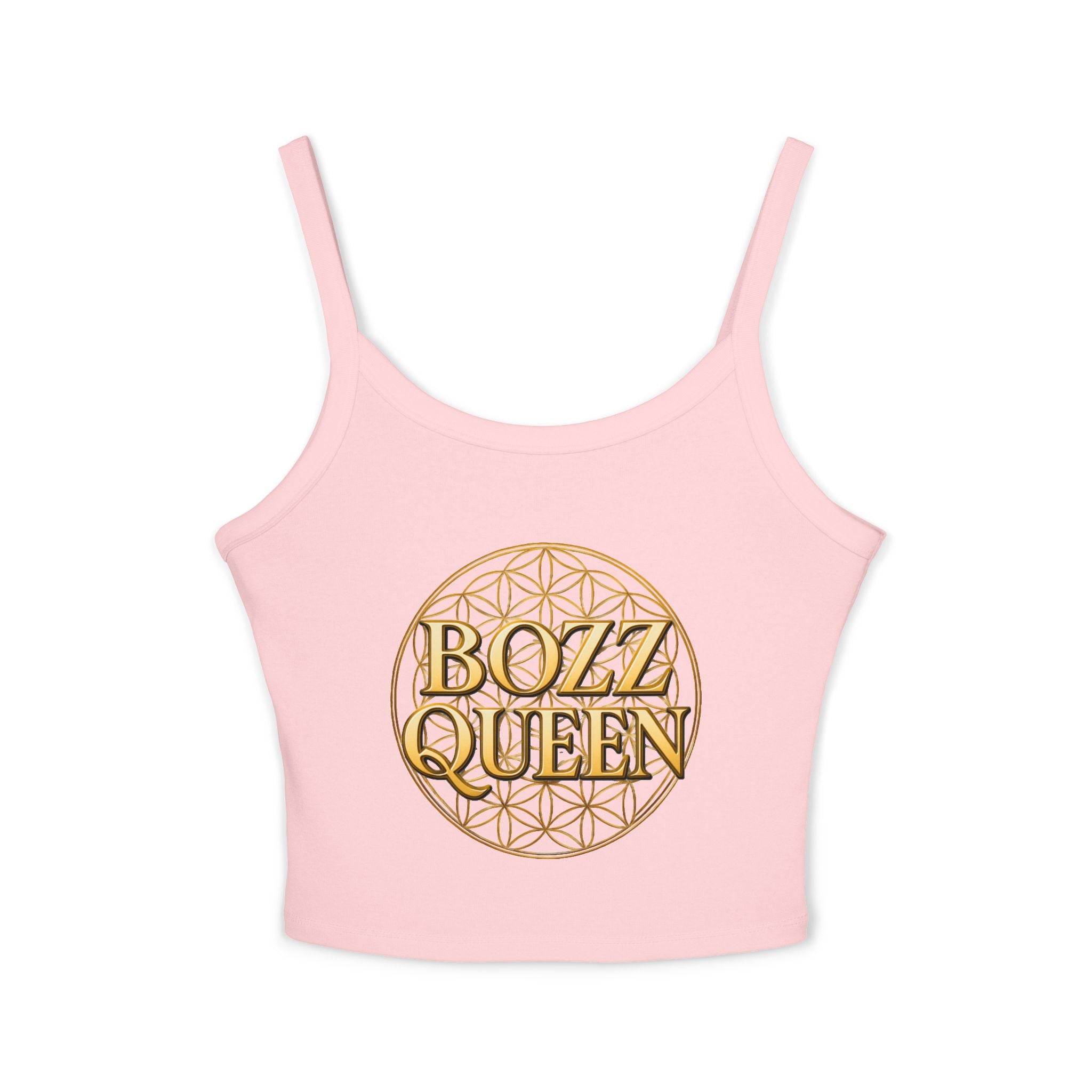 Women's Flower of Life Tank Top - Sacred Geometry Spaghetti Strap