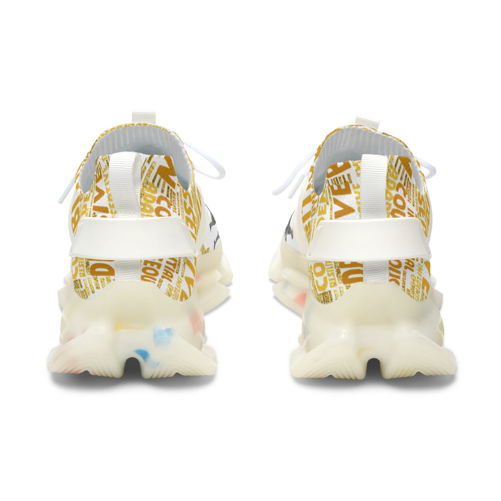 I AM Series White Women's Mesh Sneakers - Lightweight Athletic Shoes