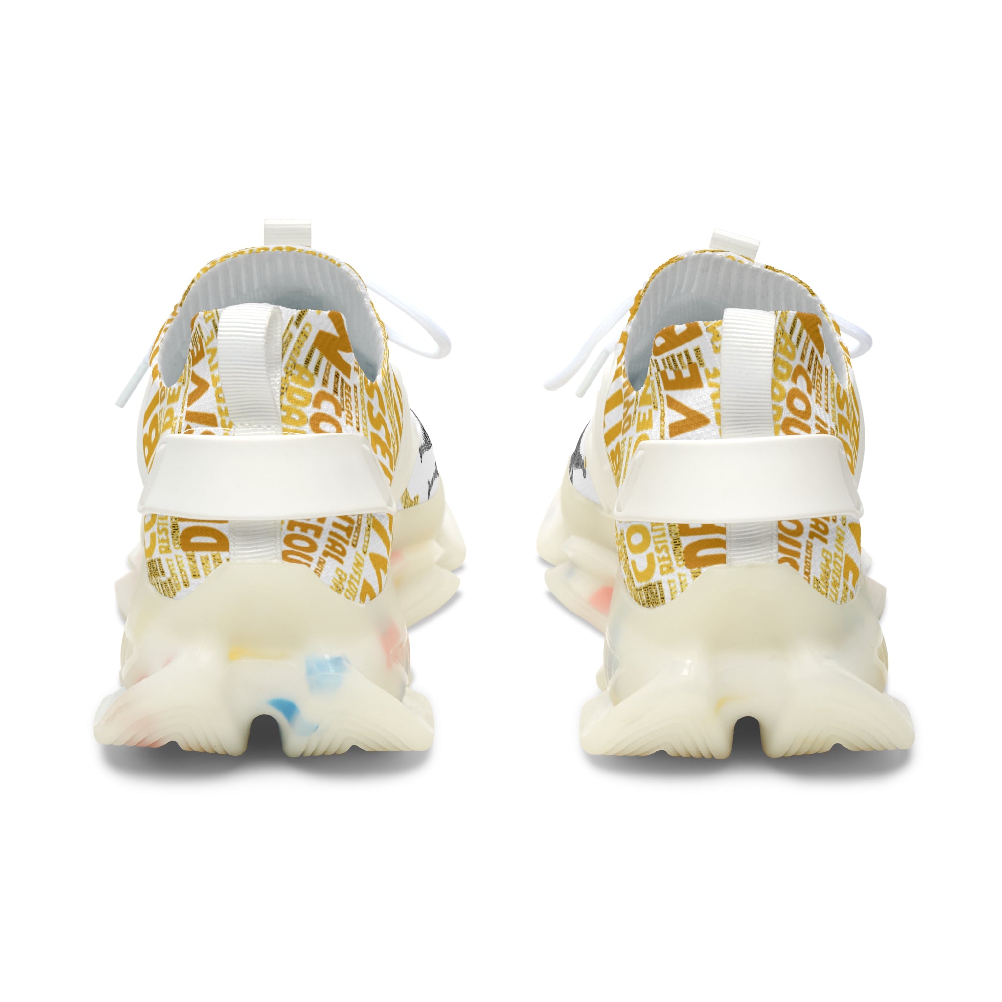 I AM Series White Women's Mesh Sneakers - Lightweight Athletic Shoes