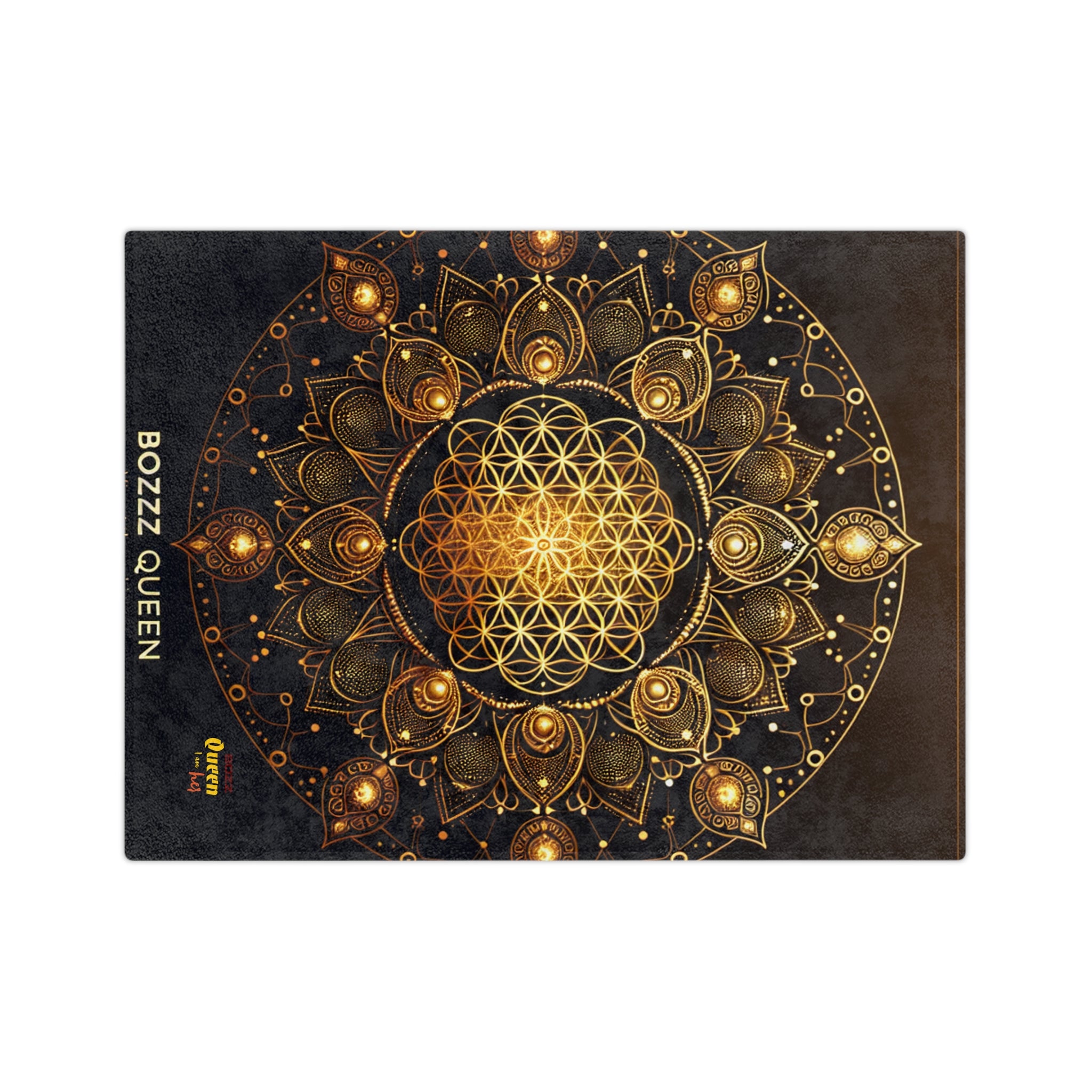 Mandala Velvet Blanket - Cozy Gift for Bohemian Decor, Home Accents, Meditation, Yoga, Queen Gifts