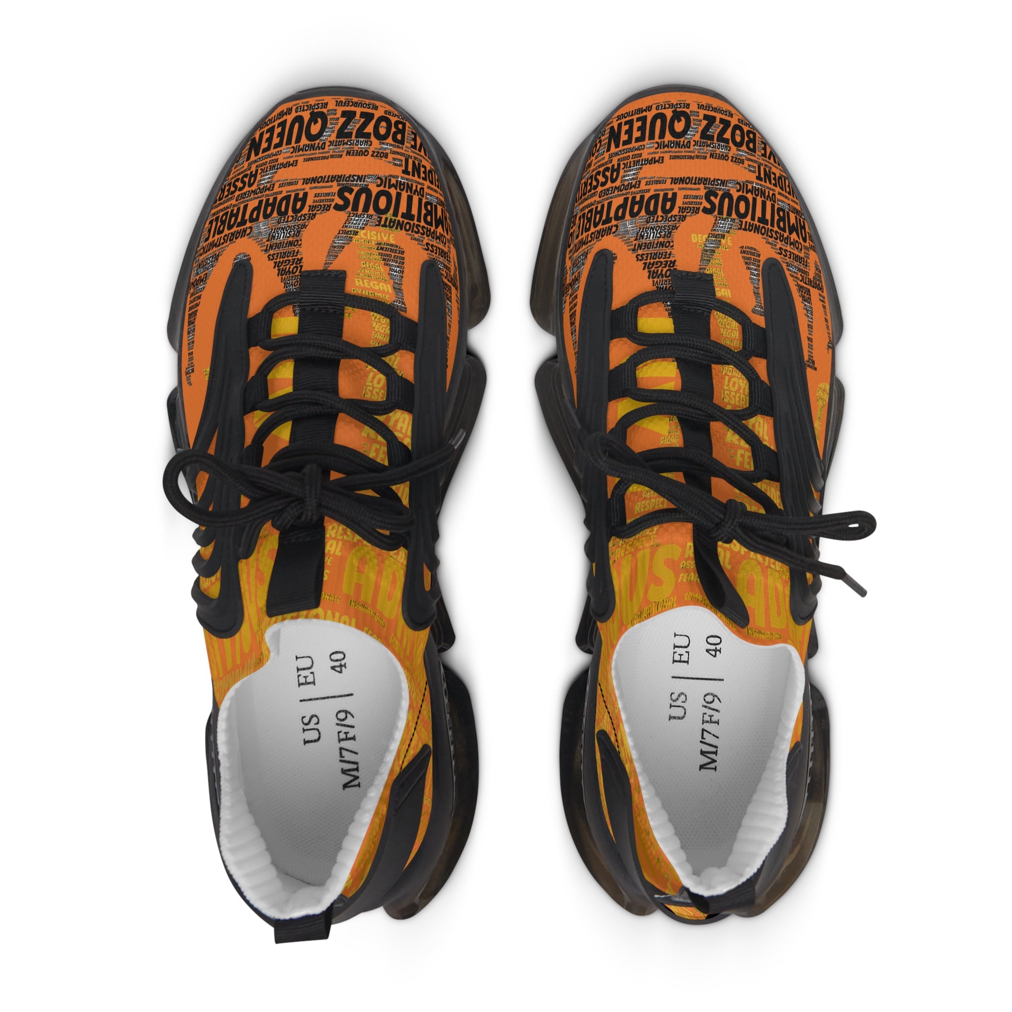 I AM Series Women's Mesh Sneakers - Orange Lightweight Athletic Shoes