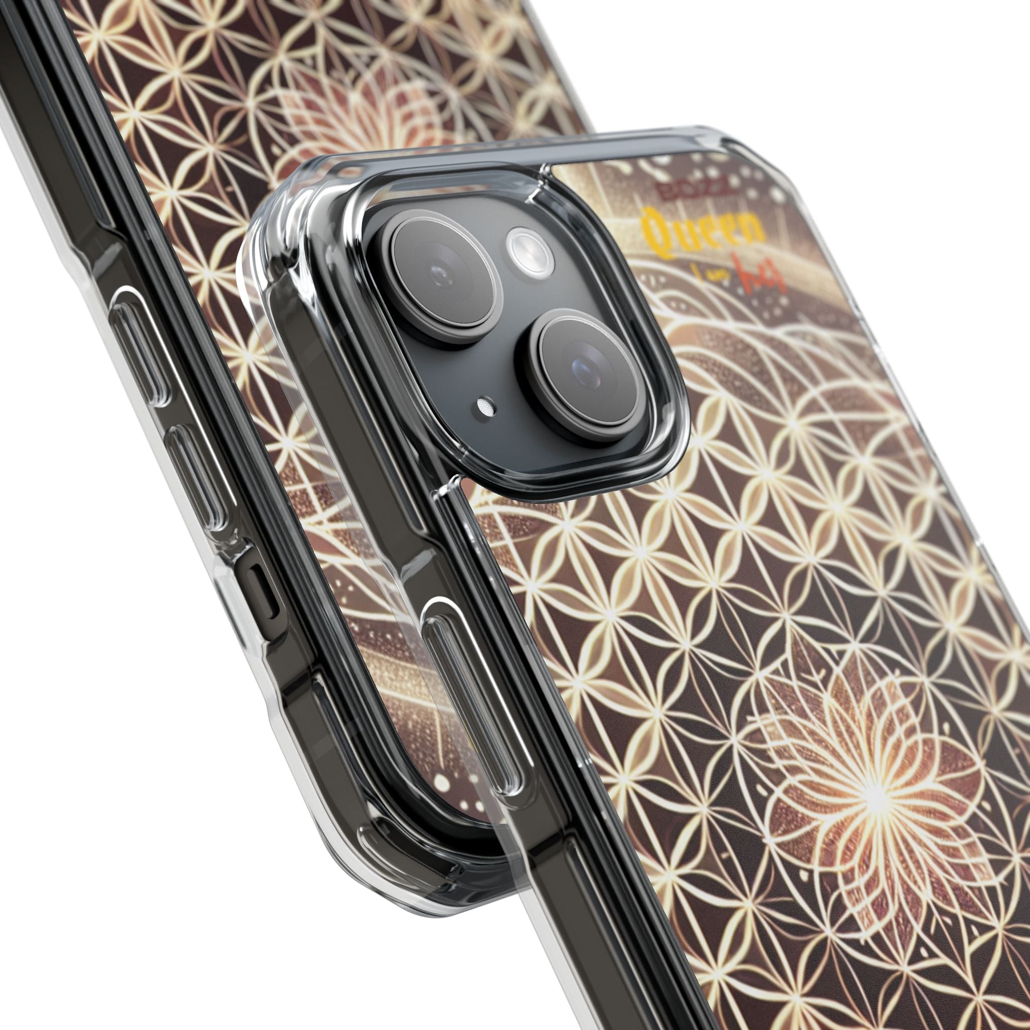 Magnetic Clear Impact Phone Cases, Protective Crystal Shells for Phone, Phone Accessories for Gift, Aura Design Case, Bohemian Style [...]