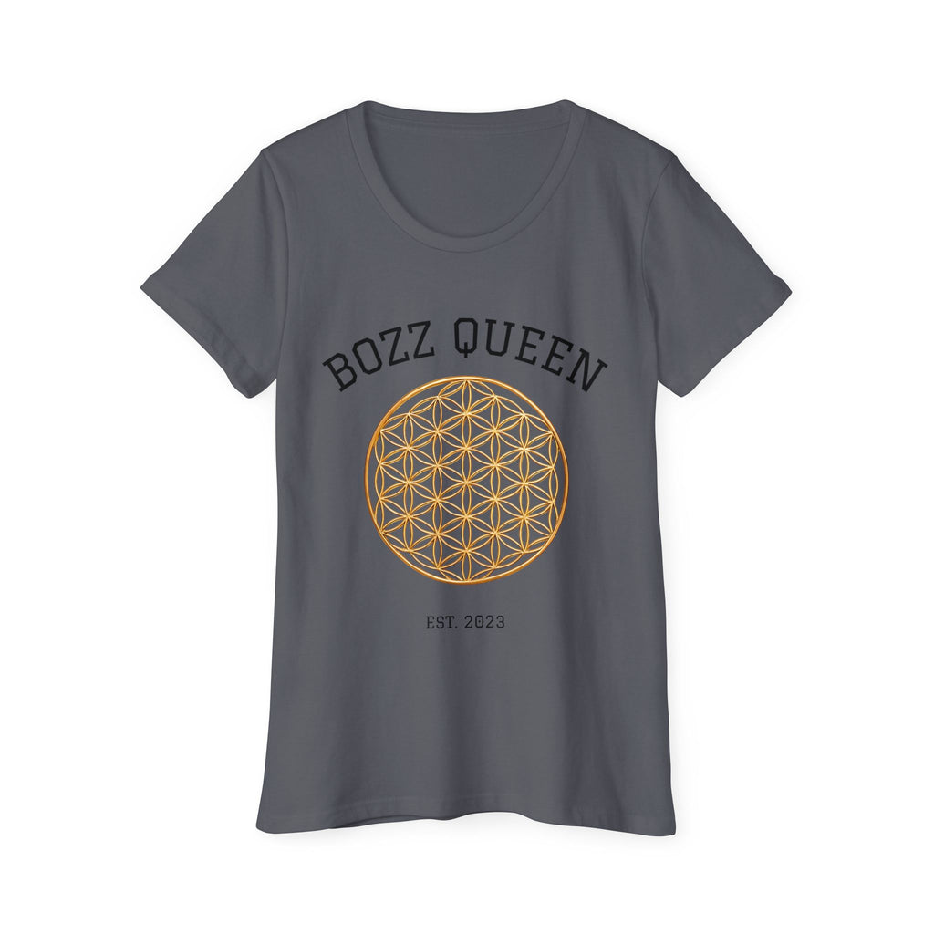 Bozz Queen Flower of Life Sacred Geometry T-Shirt - Women's Organic Cotton Tee