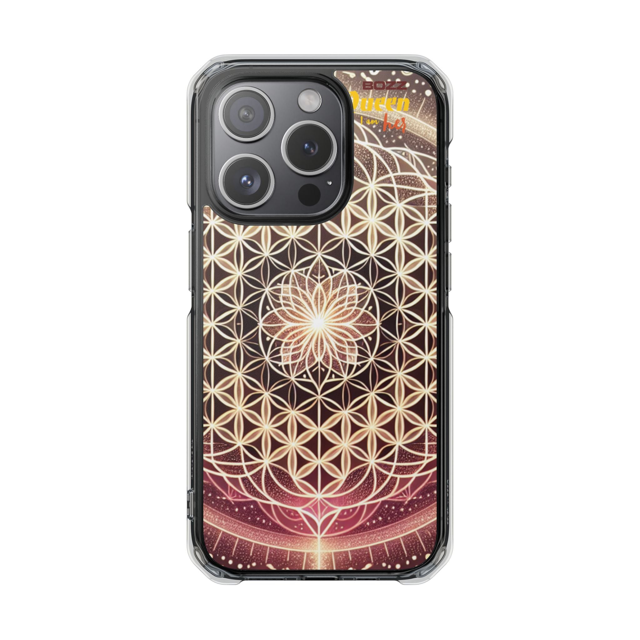 Magnetic Clear Impact Phone Cases, Protective Crystal Shells for Phone, Phone Accessories for Gift, Aura Design Case, Bohemian Style [...]