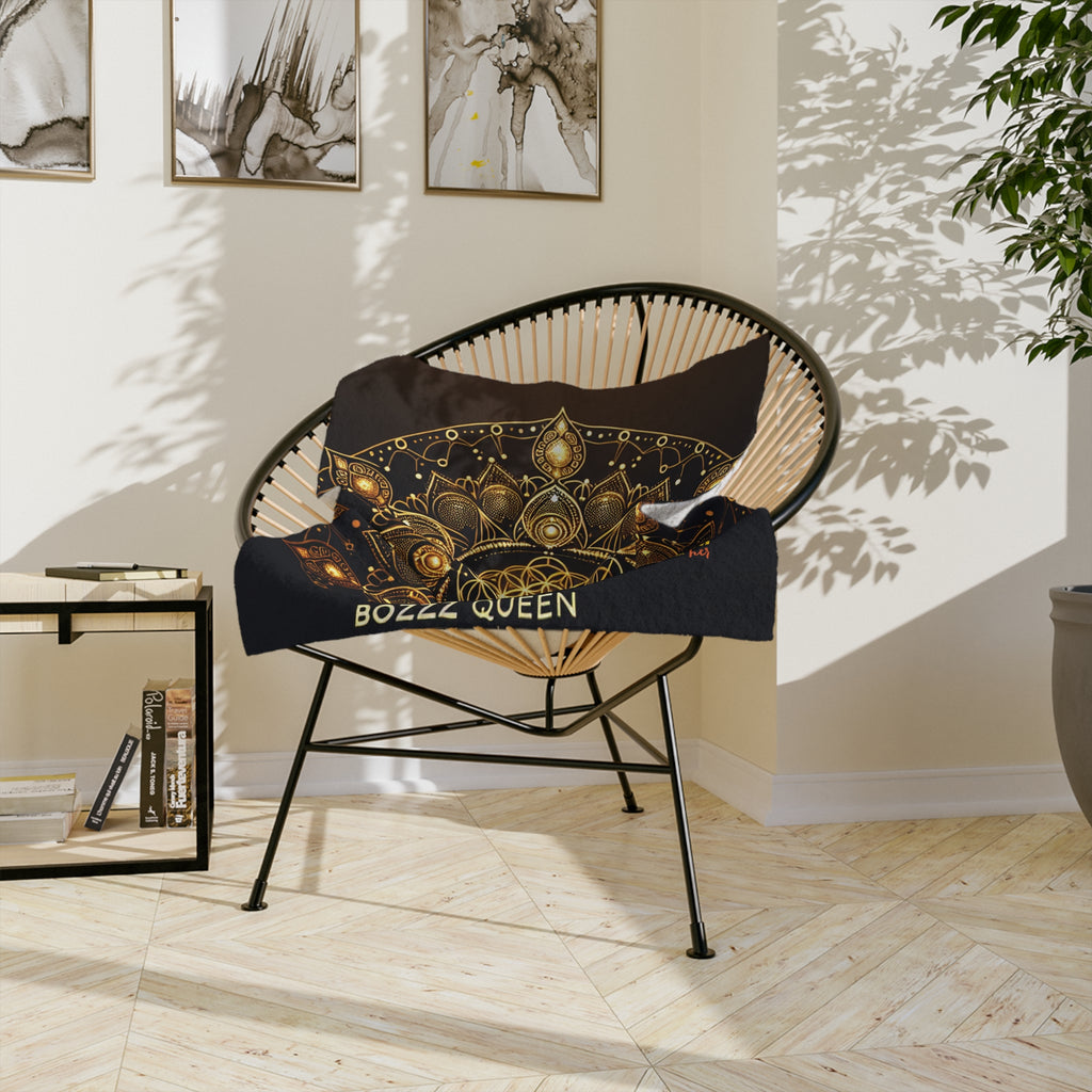 Mandala Velvet Blanket - Cozy Gift for Bohemian Decor, Home Accents, Meditation, Yoga, Queen Gifts