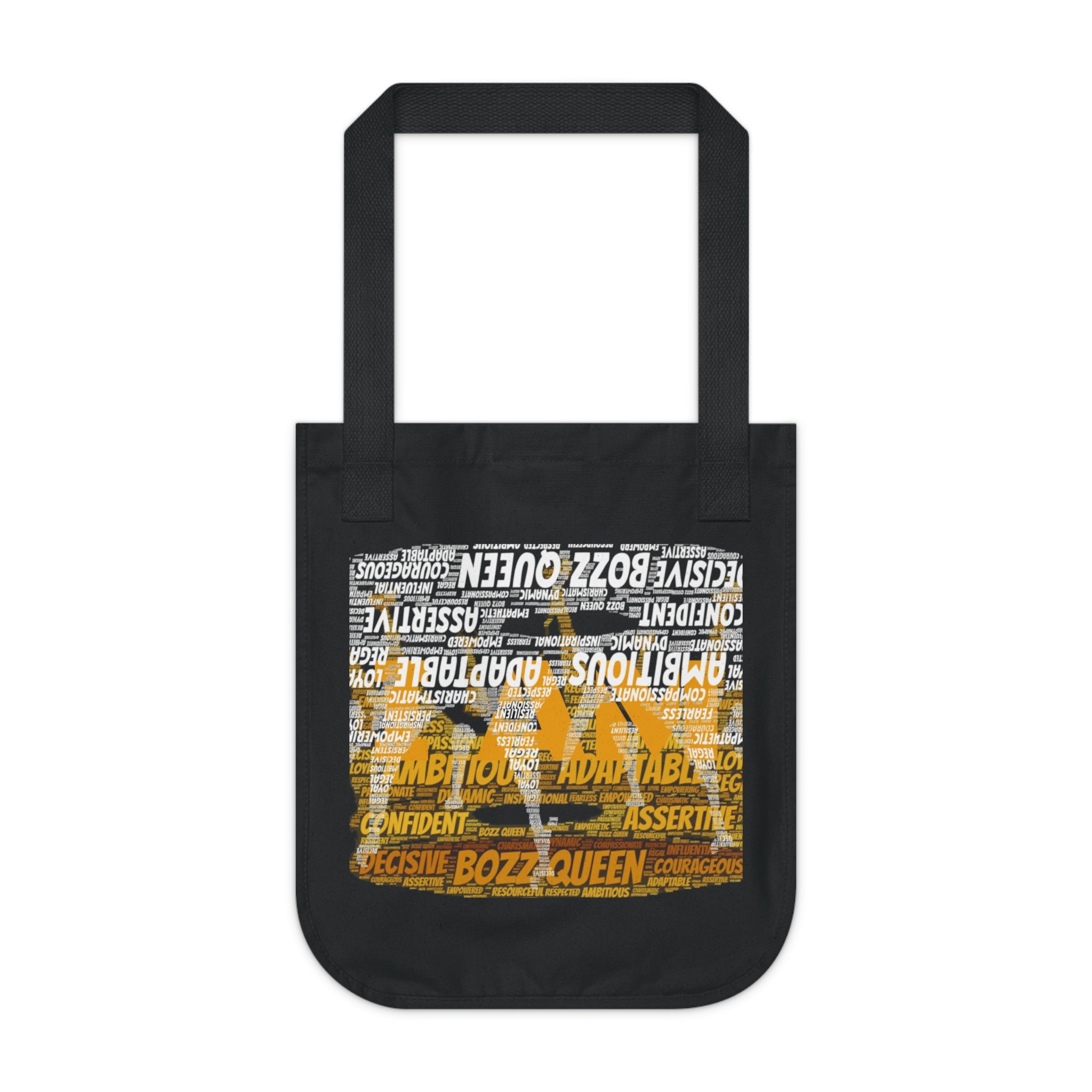 Bozz Queen I AM Series Organic Tote Bag - Sacred Geometry Eco-Friendly Canvas