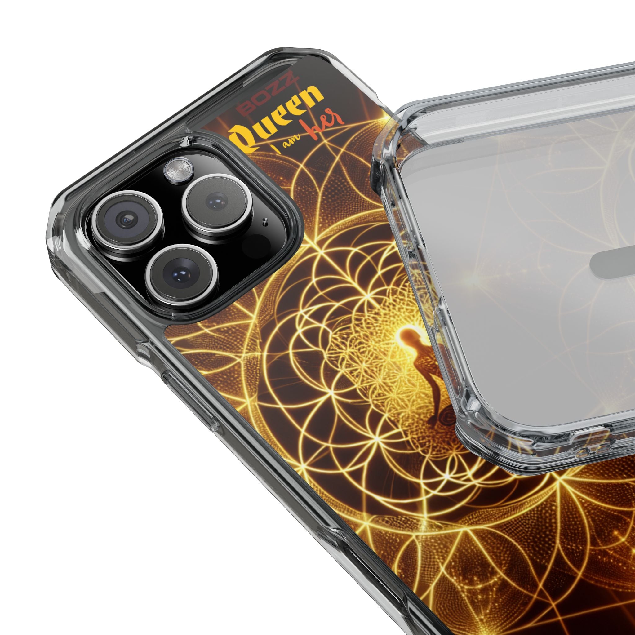 Spiritual Magnetic Phone Case - Boho Chic, Crystal Energy, Mindfulness Gift, Yoga Accessory, Meditation Decor