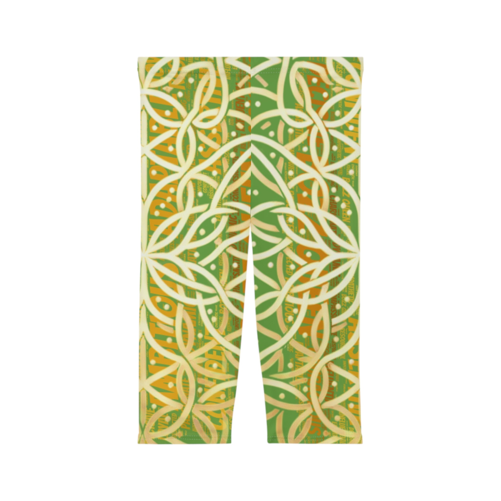 Green Chic Women's Capri Leggings - Stylish Yoga Pants & Activewear