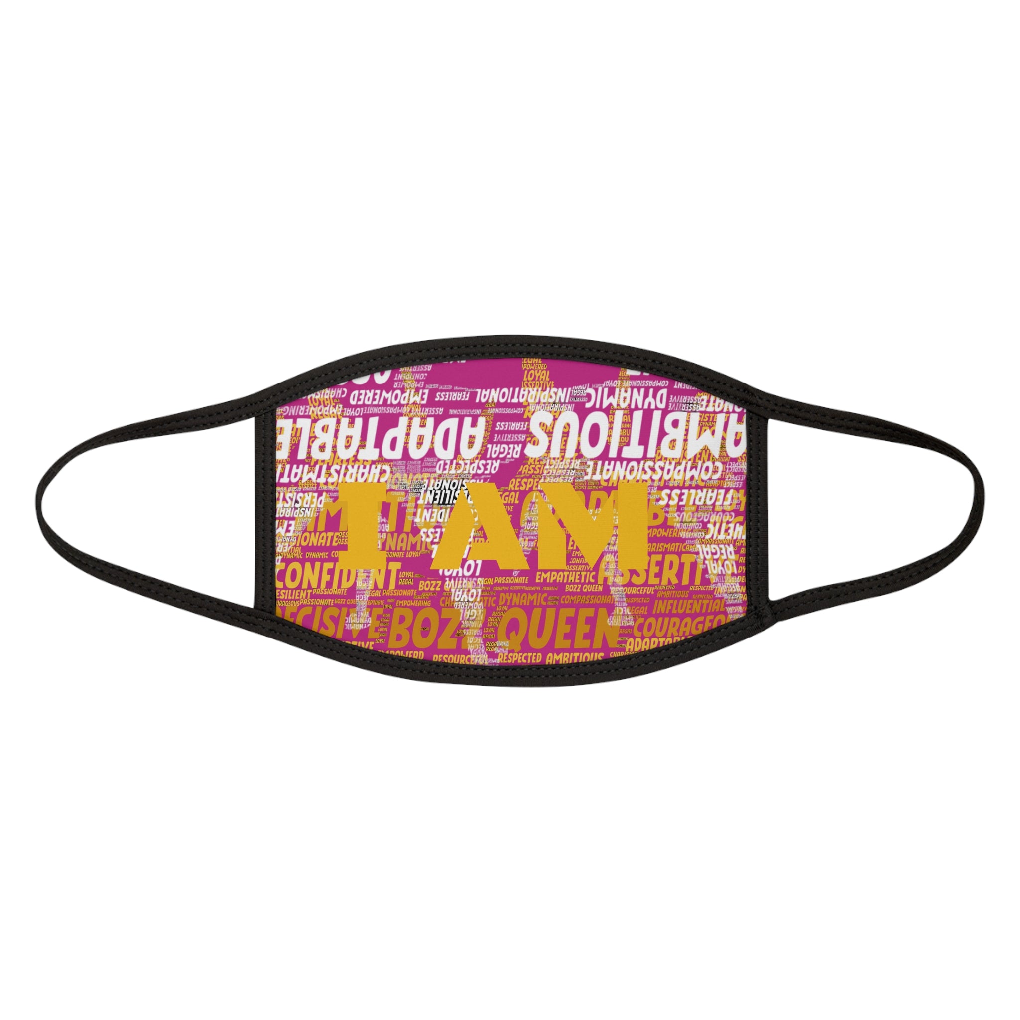 Pink I AM Series Empowering Face Mask - Inspirational Affirmation Fashion Accessory