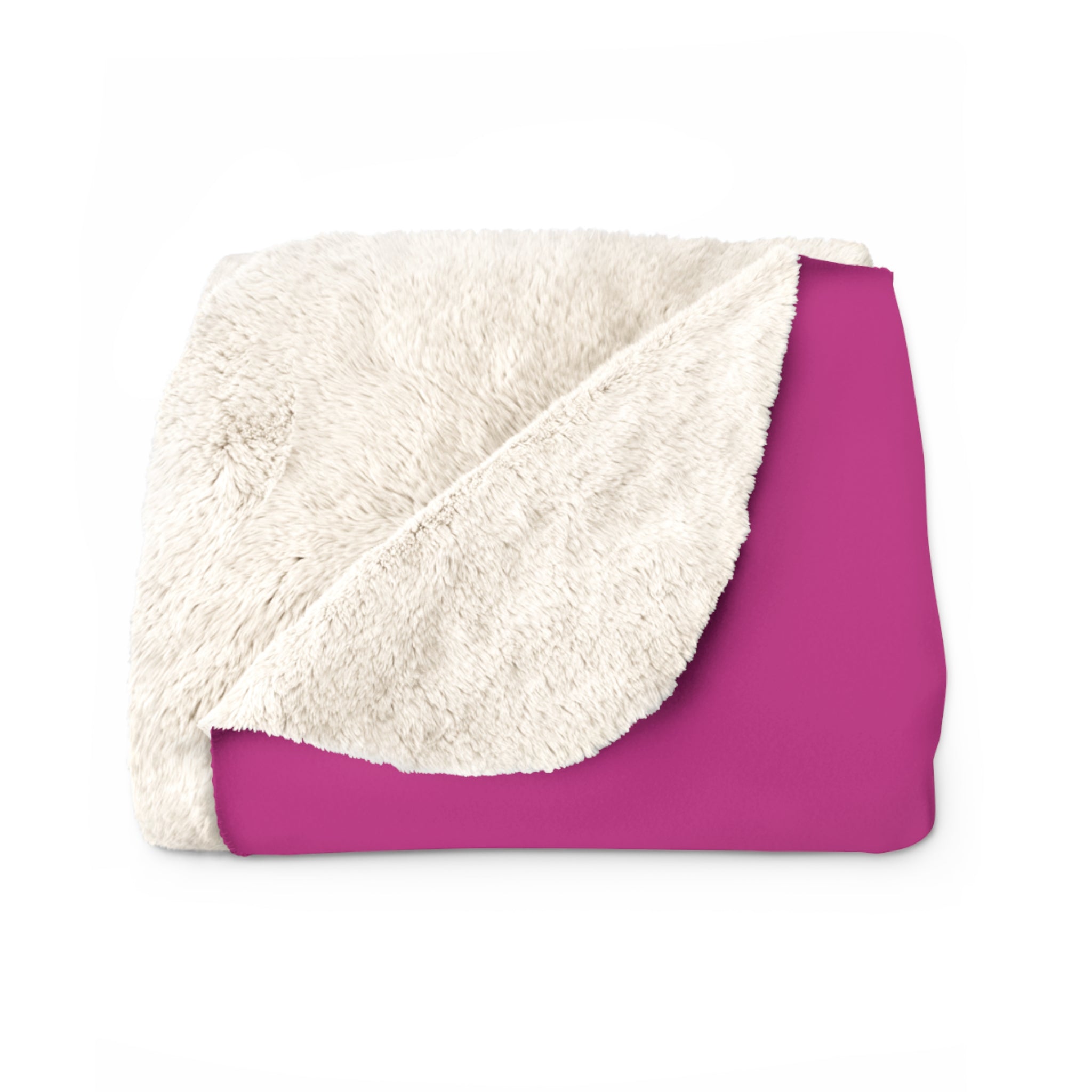 Heart Chakra Pink Lotus Sherpa Blanket - Serene Love & Feminine Energy