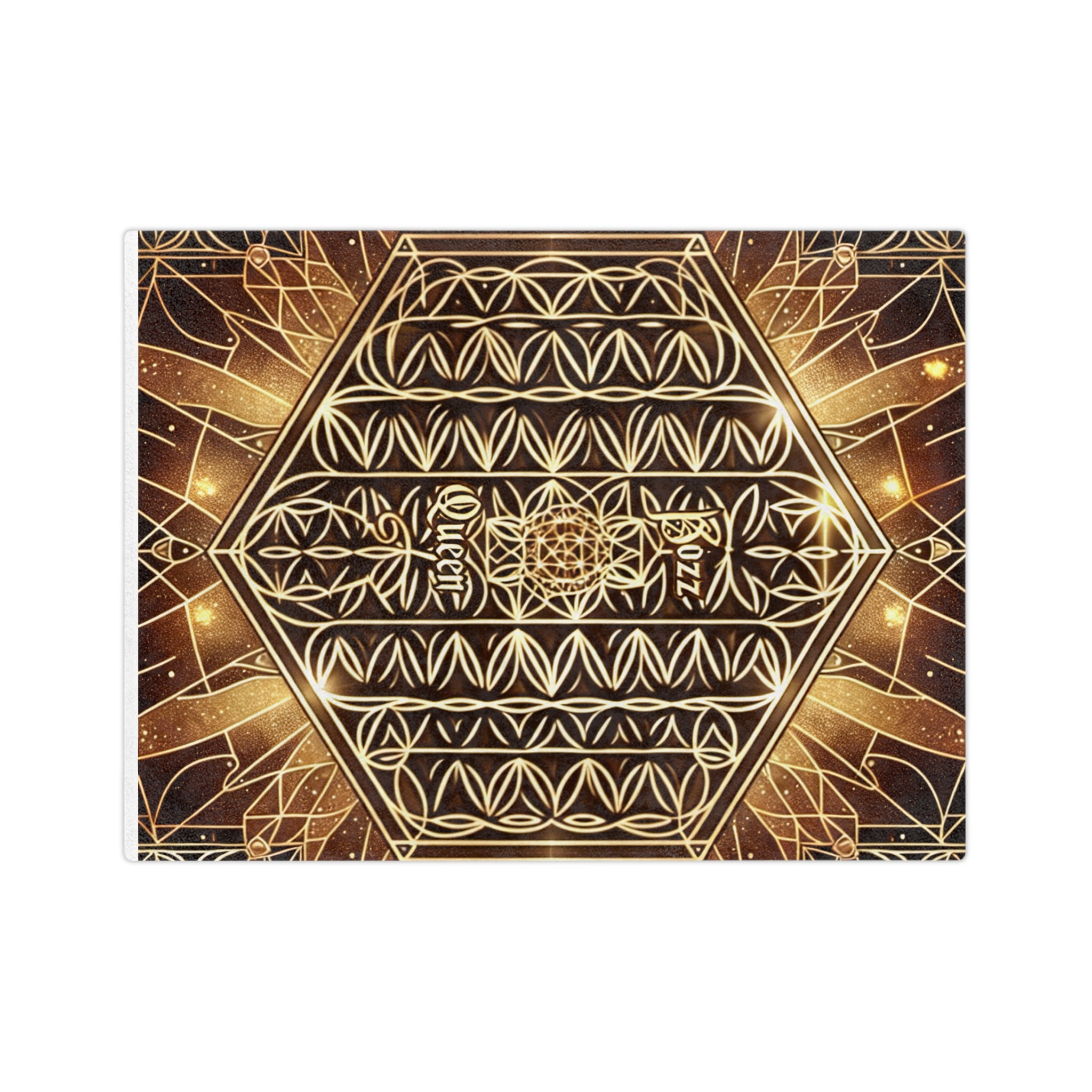 Boho Velveteen Microfiber Blanket - Cozy Luxury Throw for Home, Gift for Her, Astrology Decor, Celebration, Queen Vibes