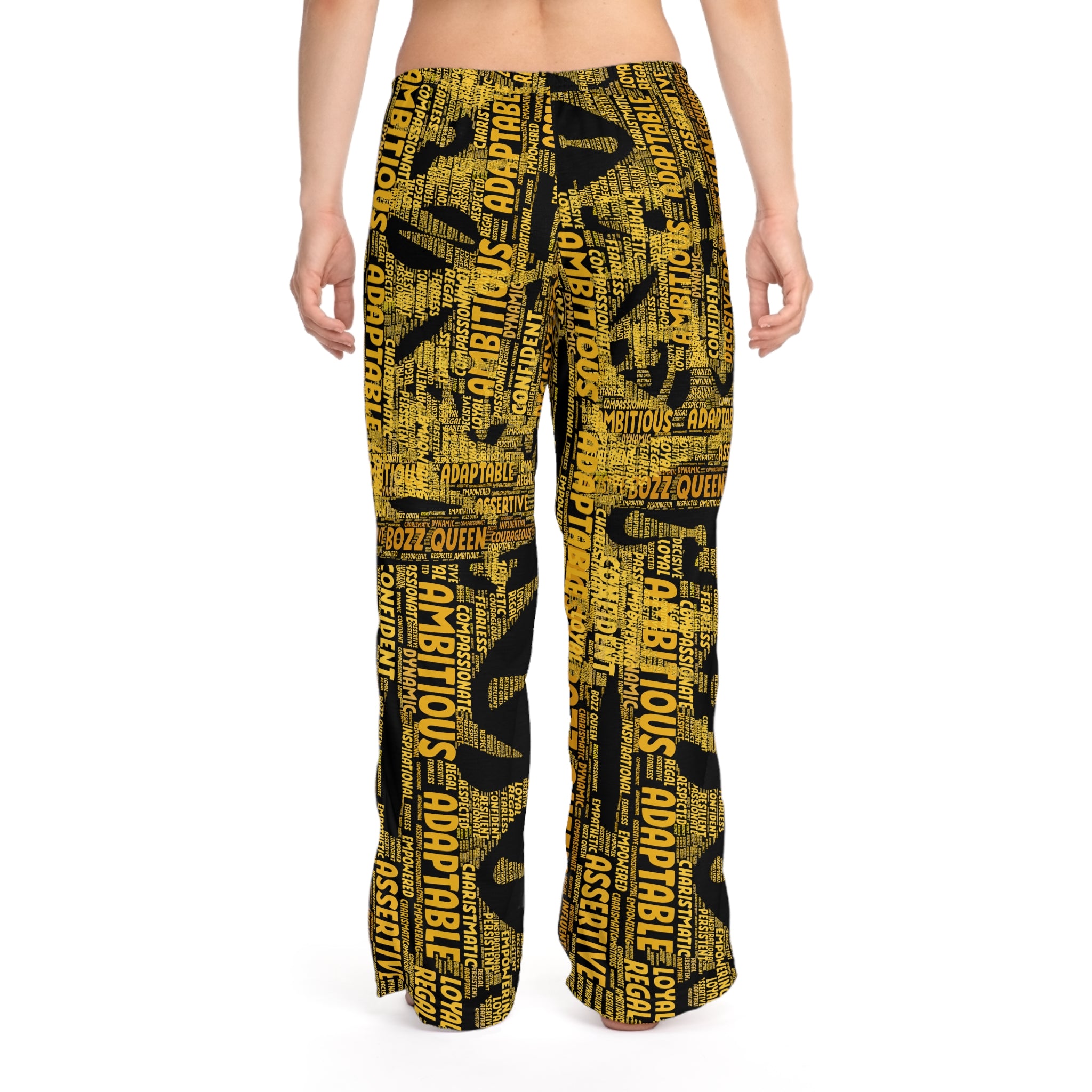 BOZZ QUEEN Empowering Women's Pajama Pants - Motivational Lounge Wear