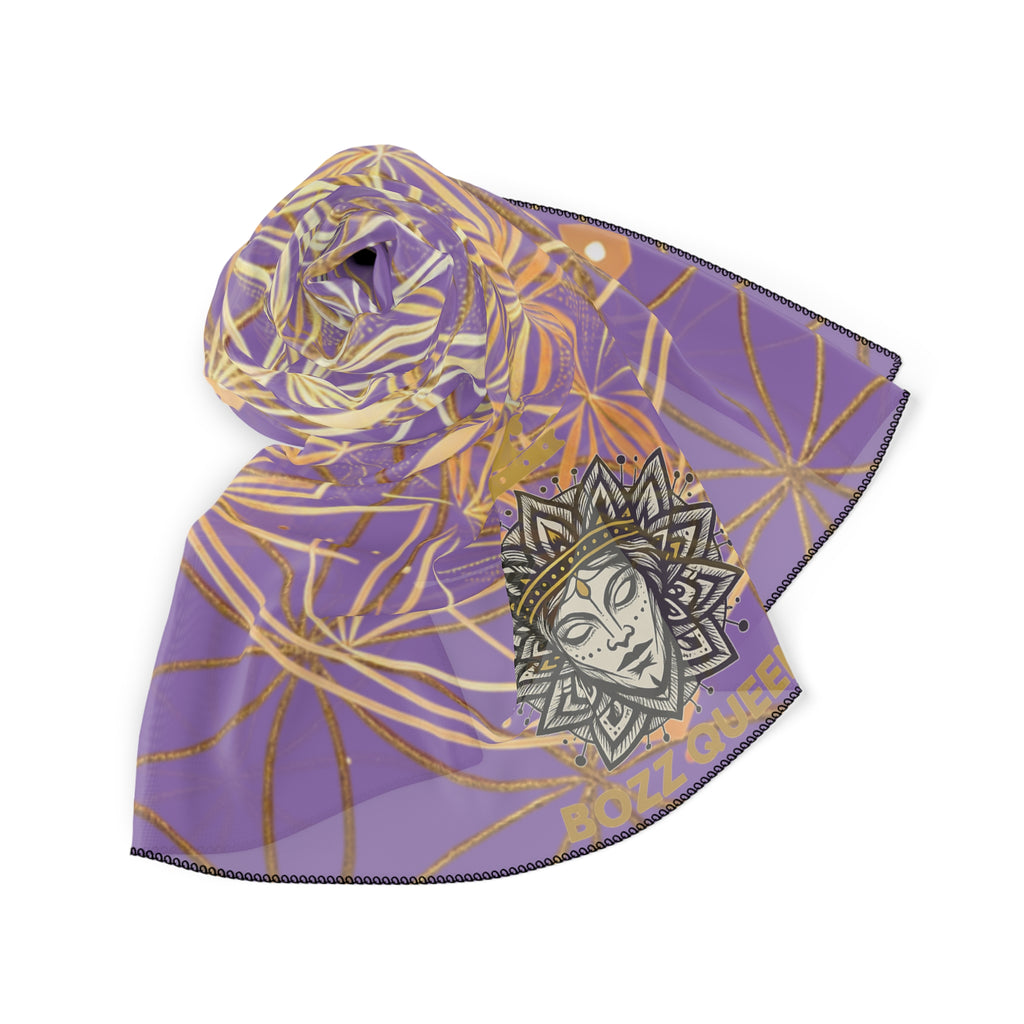Flower of Life Light Purple Scarf - Sacred Geometry Spiritual Accessory