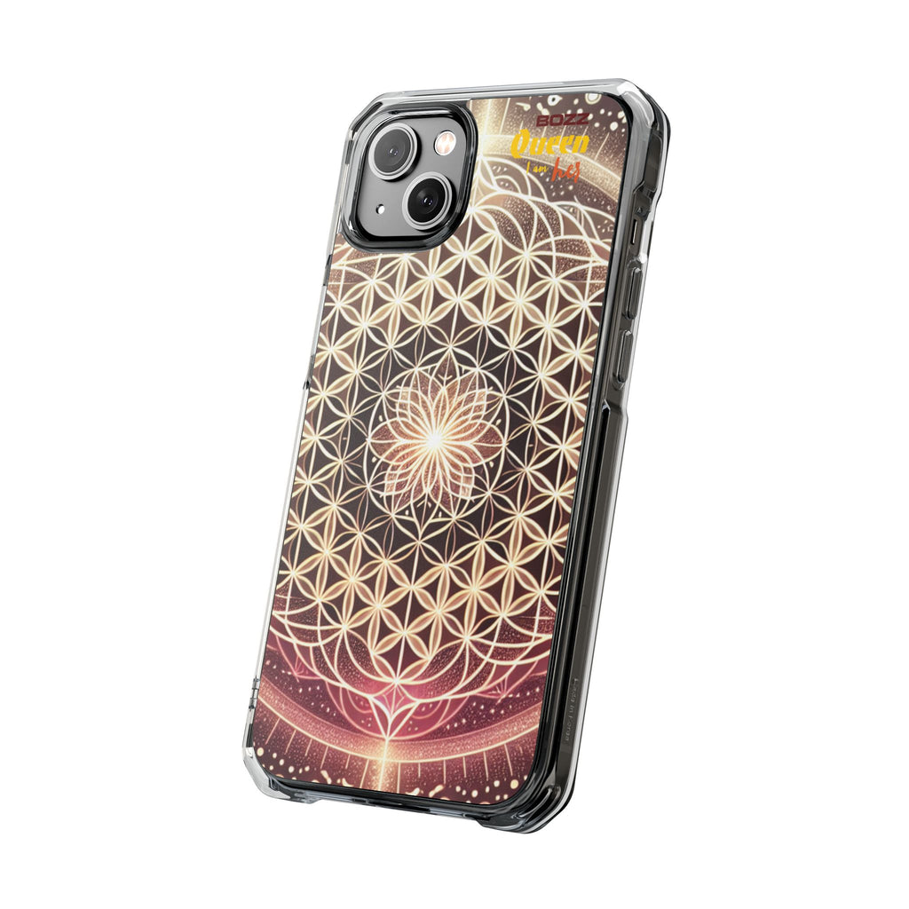 Magnetic Clear Impact Phone Cases, Protective Crystal Shells for Phone, Phone Accessories for Gift, Aura Design Case, Bohemian Style [...]