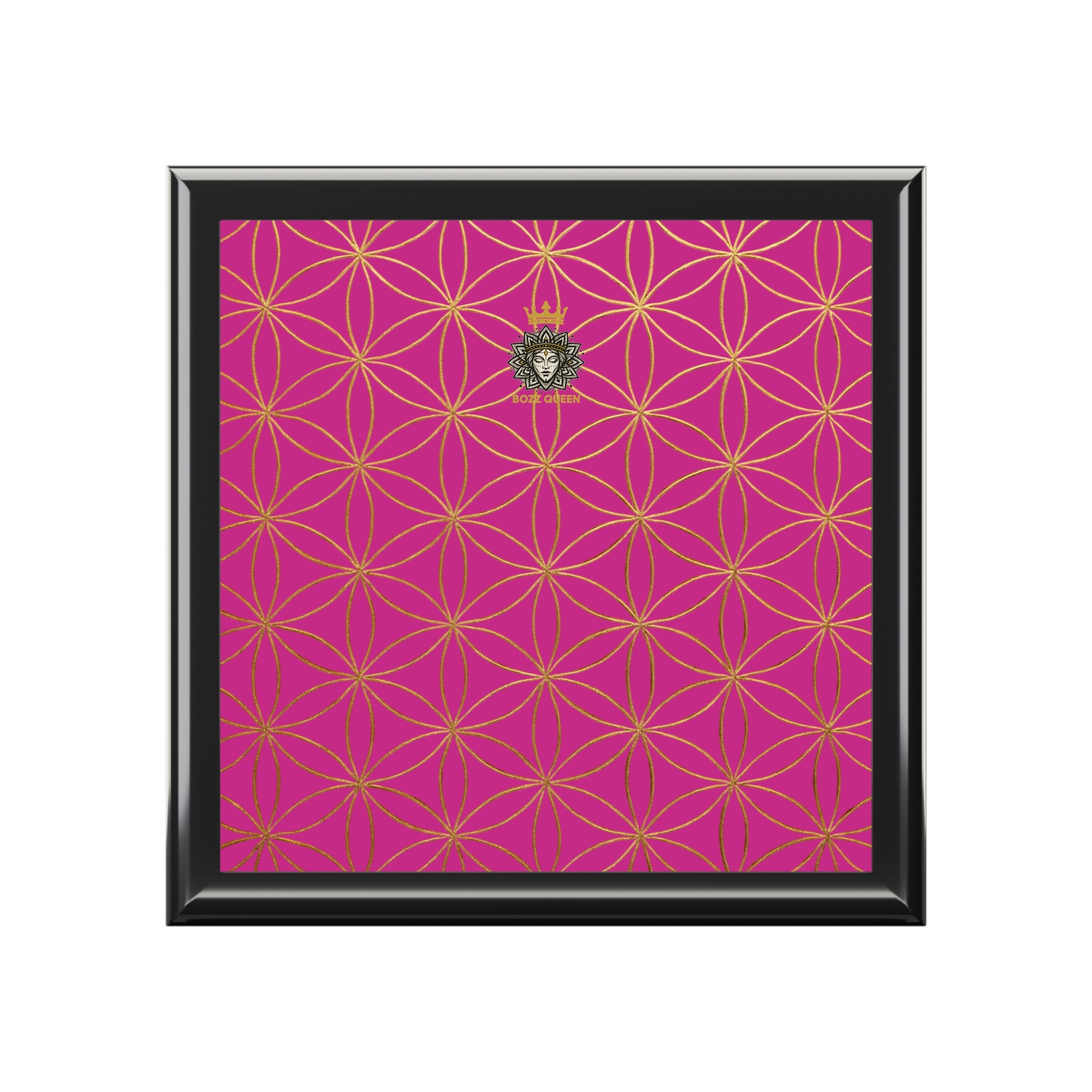 Flower of Life Jewelry Box - Pink Elegant Keepsake Organizer