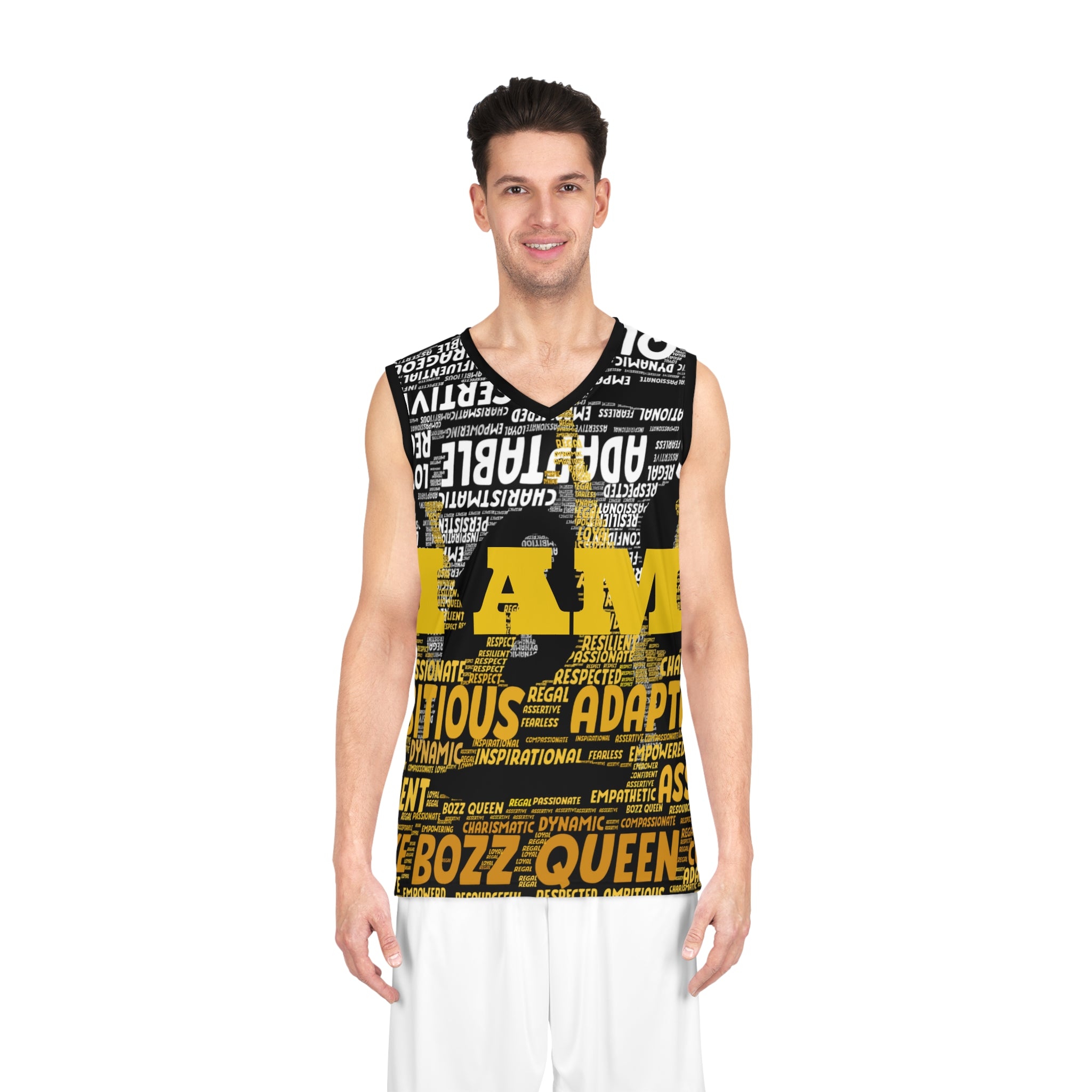 BOZZ QUEEN I AM Series Basketball Jersey - Empowering Athletic Wear