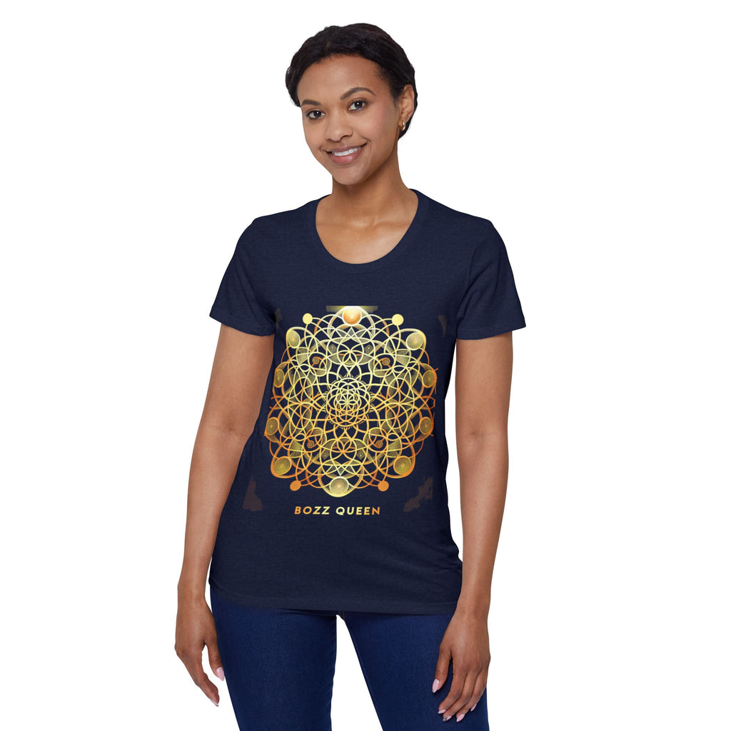 Bozz Queen Sacred Geometry Goddess T-Shirt - Women's Organic Cotton Tee