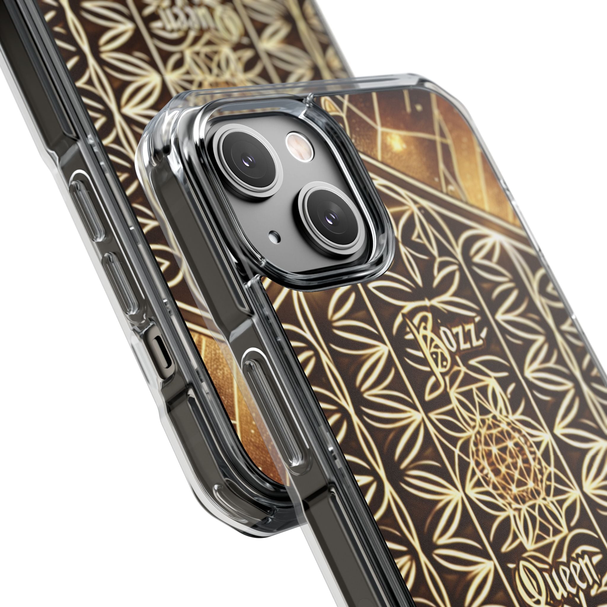 Magnetic Phone Case, Bozz Queen Case, Unique Clear Case, Customizable Phone Cover, Perfect Gift for Her