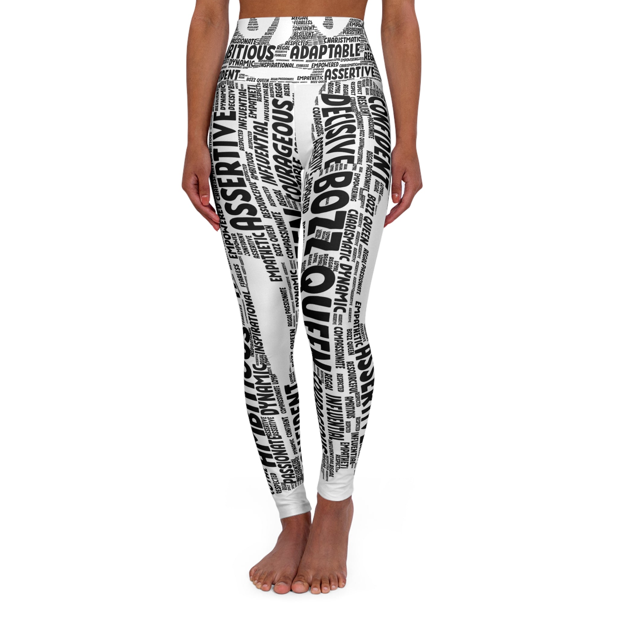 Empowerment High Waisted Yoga Leggings - Motivational Workout Pants & Confidence Activewear