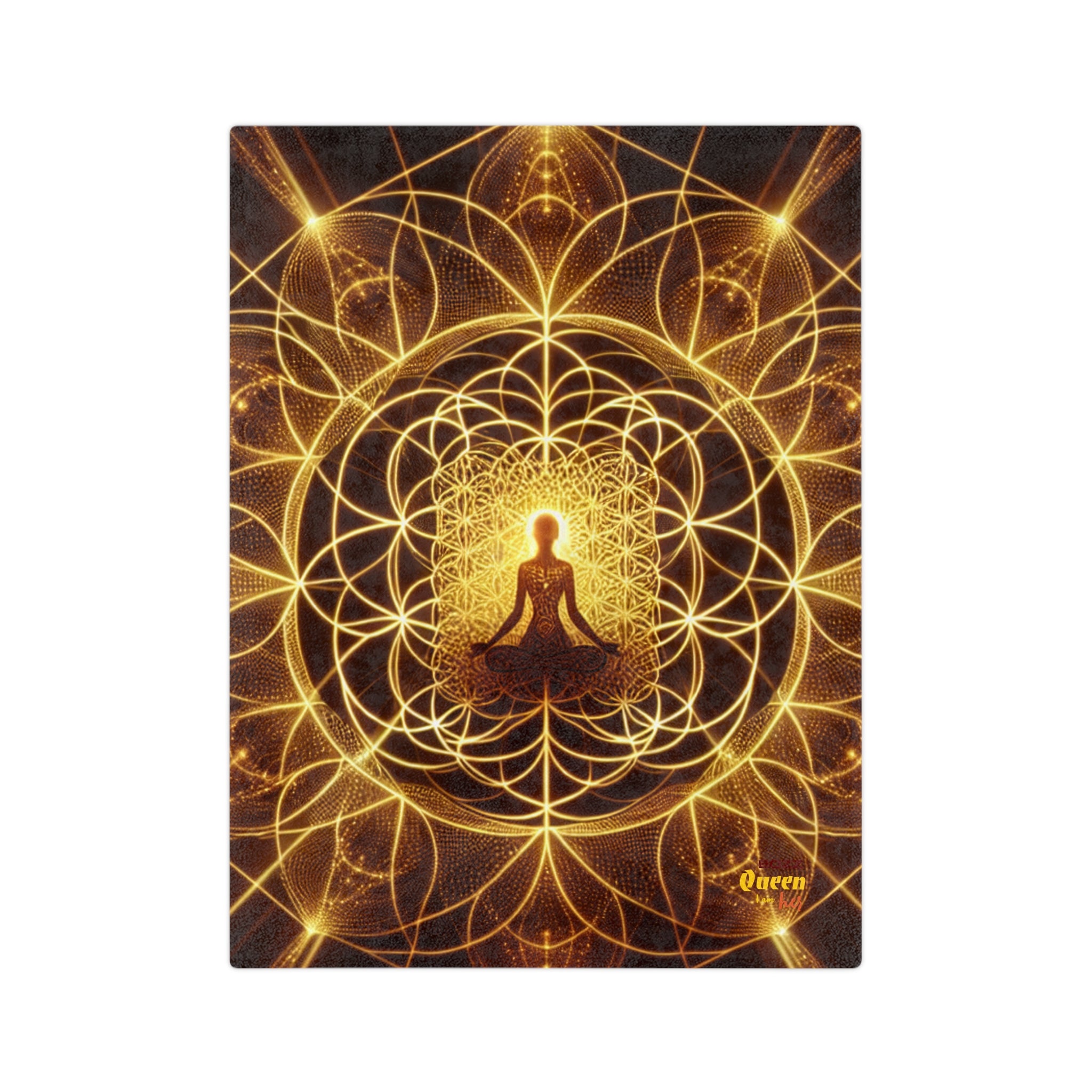 Meditation Goddess Microfiber Blanket | Cozy Spiritual Decor, Mindfulness Gift, Yoga Accessories, Home Comfort, Zen Atmosphere