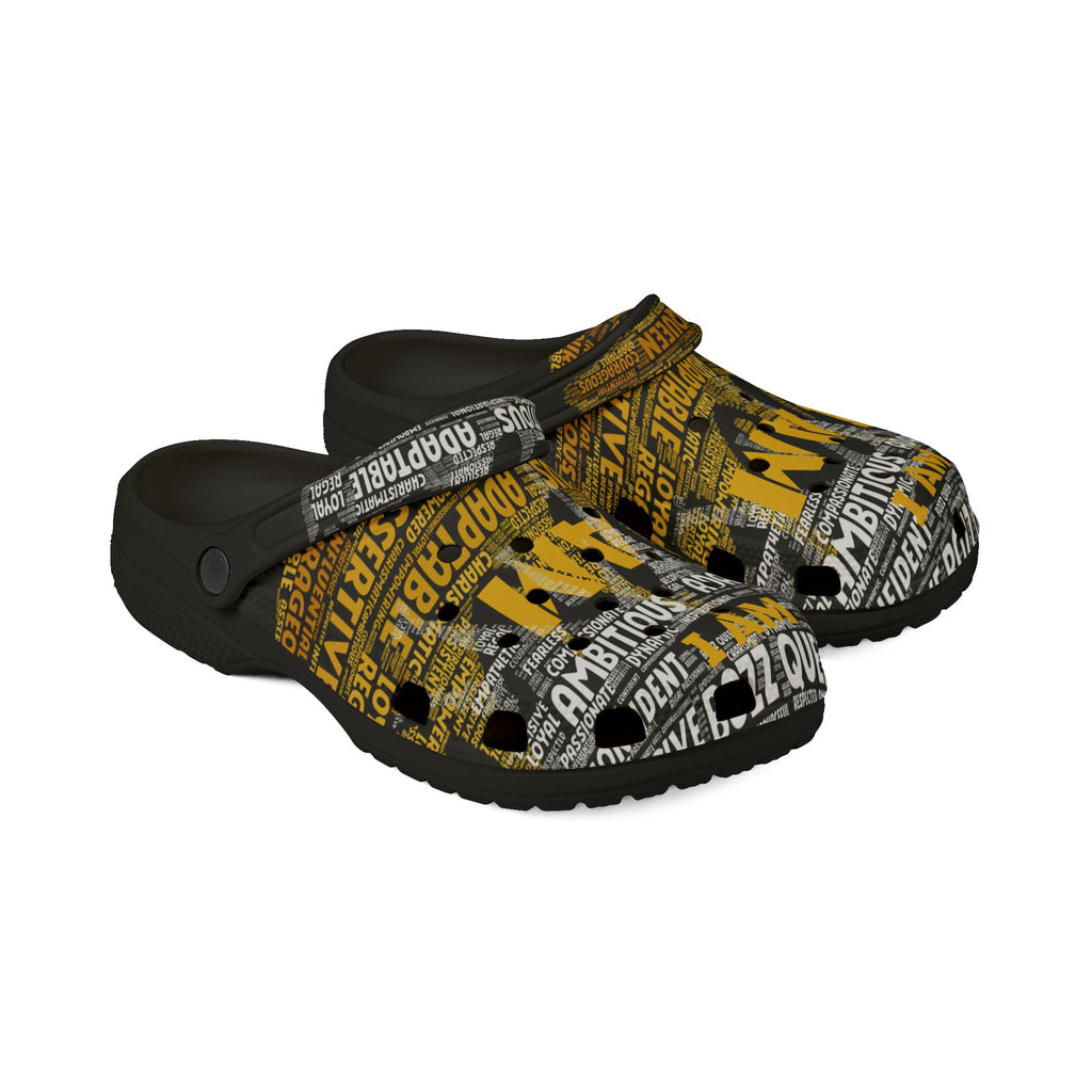 Inspirational EVA Foam Clogs - Motivational Shoes, Comfort Footwear, Gift for Entrepreneurs, Daily Wear, Rubber Slippers