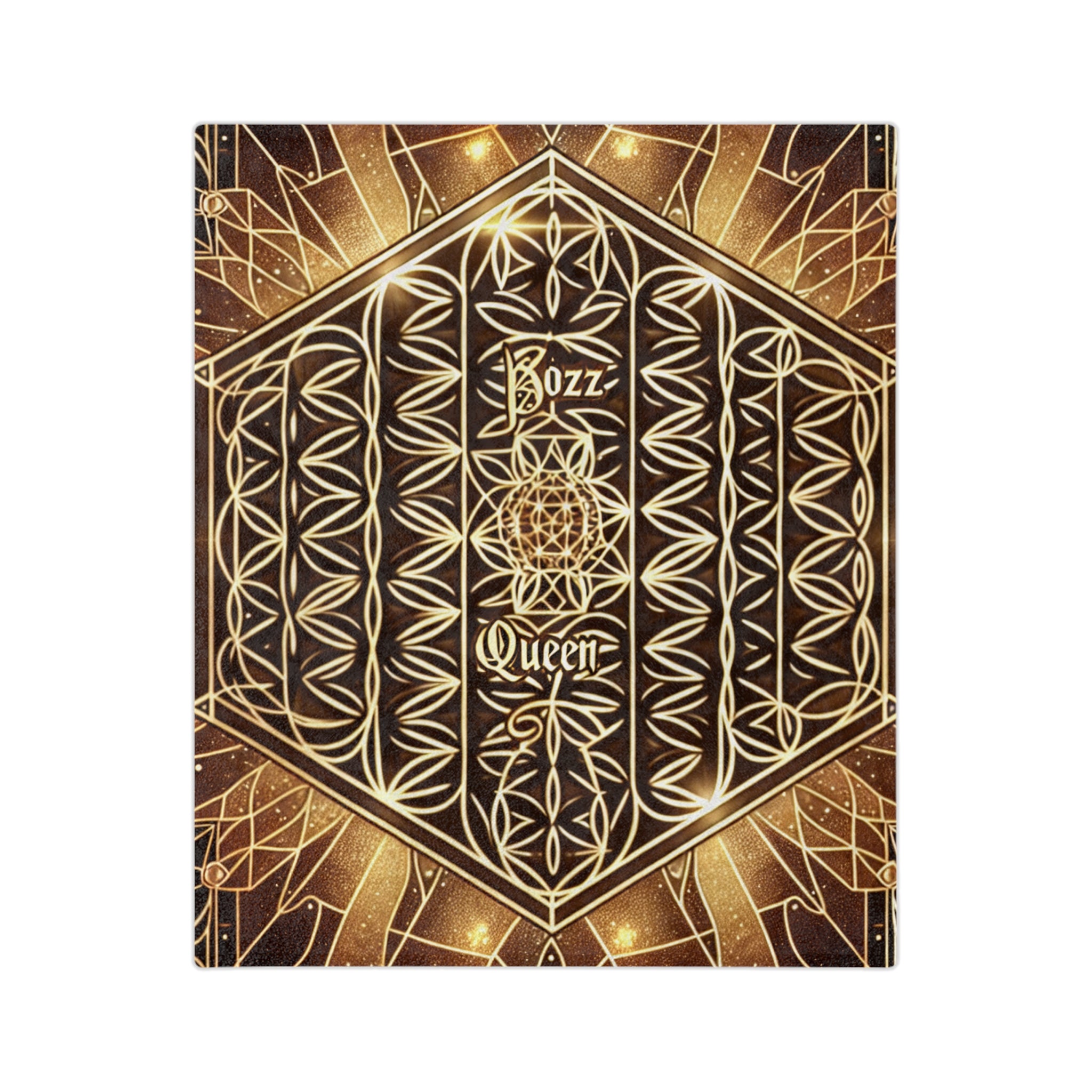 Boho Velveteen Microfiber Blanket - Cozy Luxury Throw for Home, Gift for Her, Astrology Decor, Celebration, Queen Vibes
