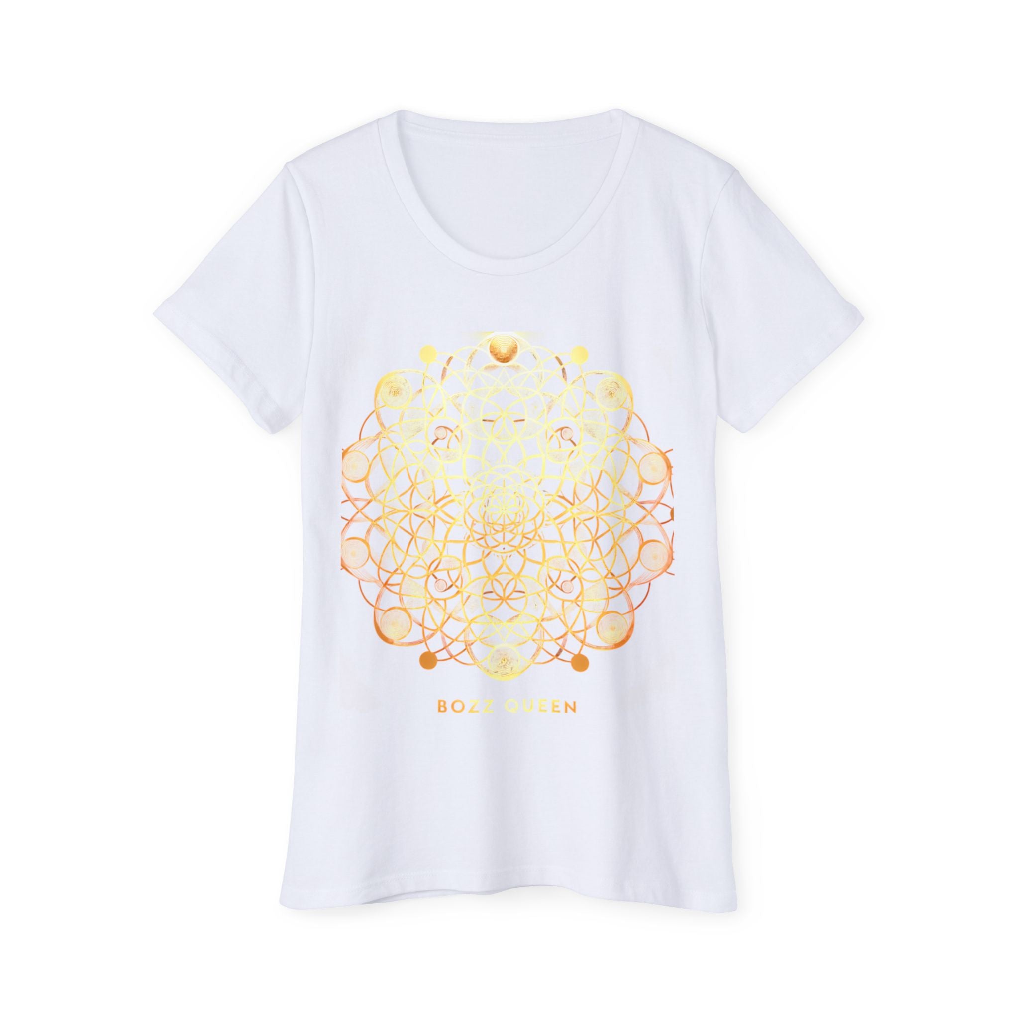 Bozz Queen Sacred Geometry Goddess T-Shirt - Women's Organic Cotton Tee
