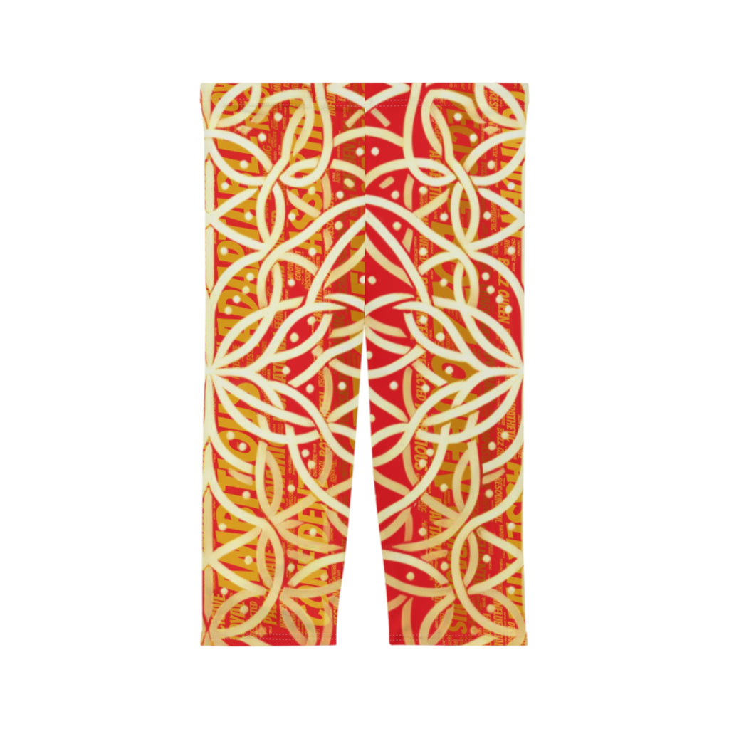 Red Chic Women's Capri Leggings - Premium Yoga Pants for Active Lifestyle