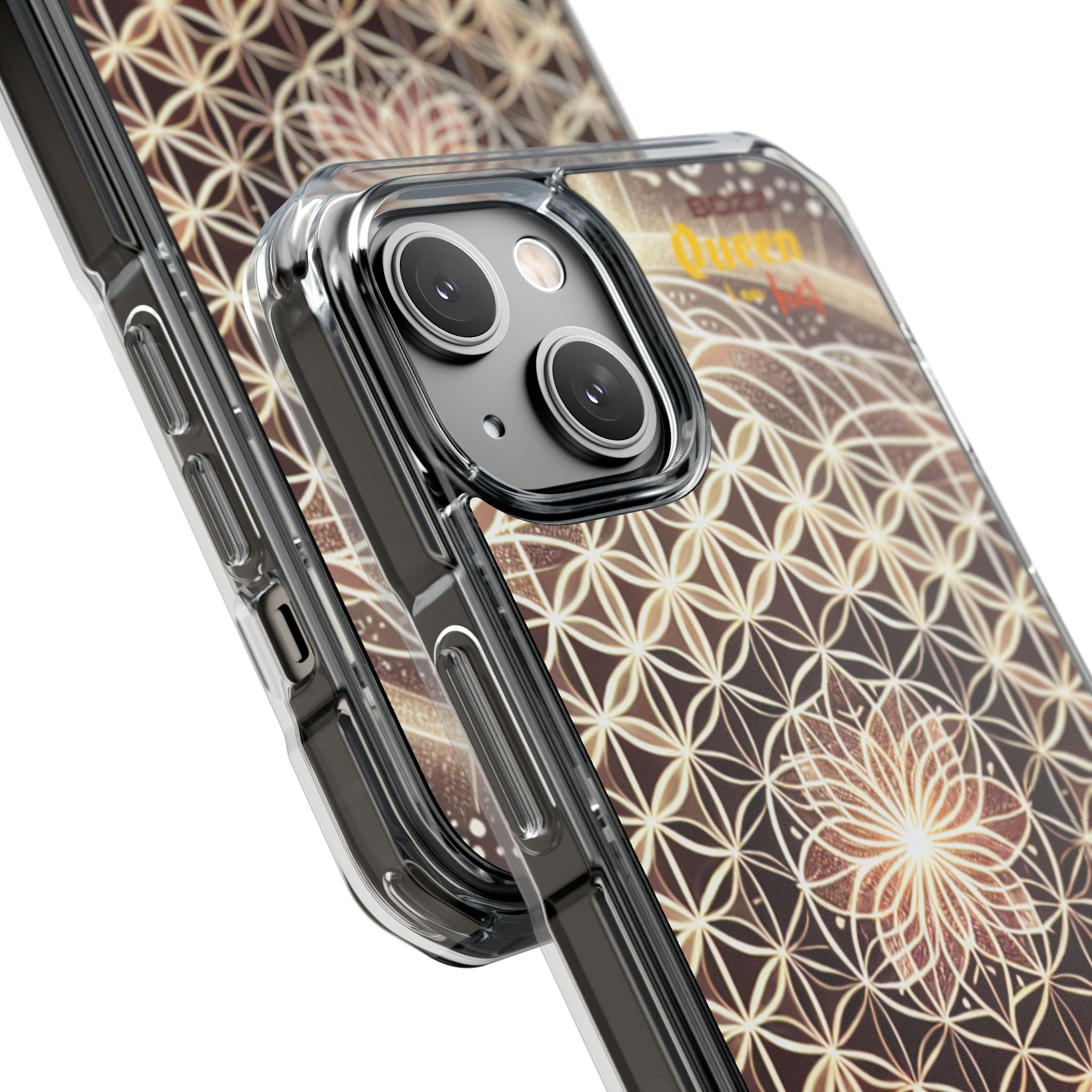 Magnetic Clear Impact Phone Cases, Protective Crystal Shells for Phone, Phone Accessories for Gift, Aura Design Case, Bohemian Style [...]