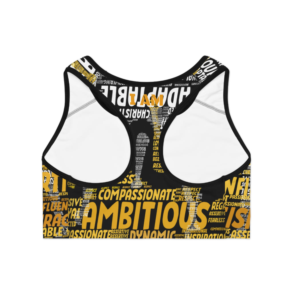 BOZZ QUEEN I AM Series Sports Bra - All Over Print
