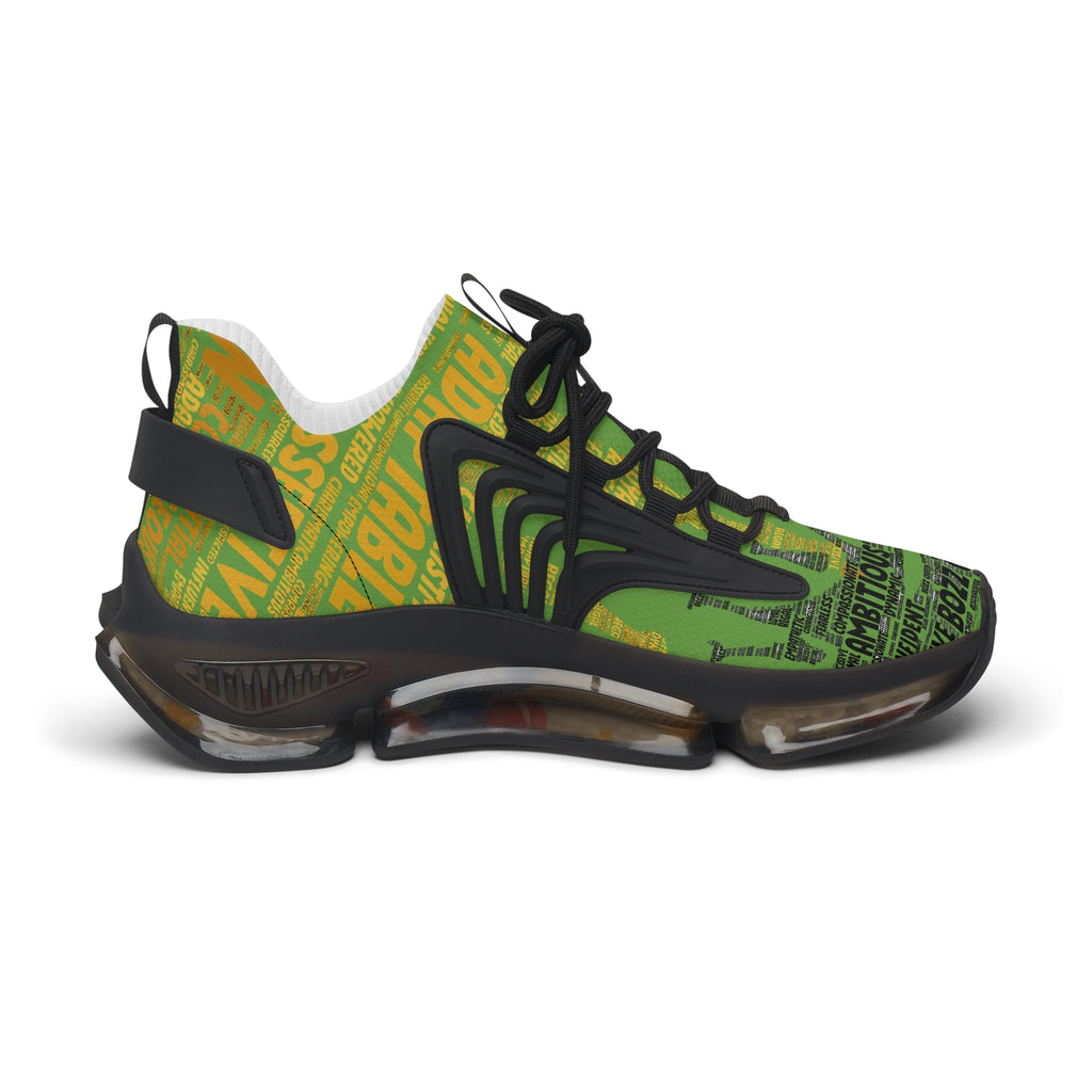 I AM Series Women's Mesh Sneakers - Green Lightweight Athletic Shoes
