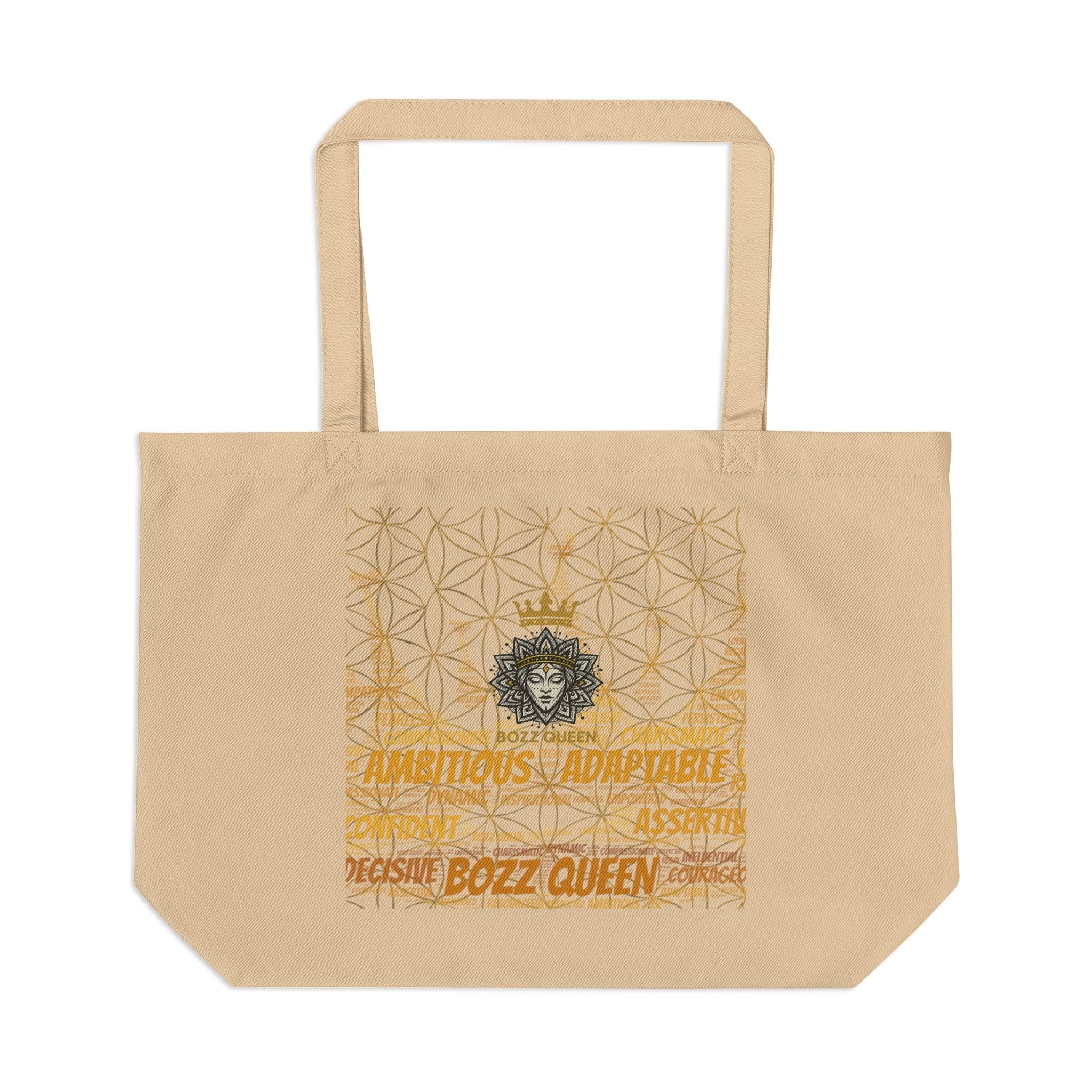 Bozz Queen Eco Tote Bag - Organic Cotton Reusable Shopping Bag