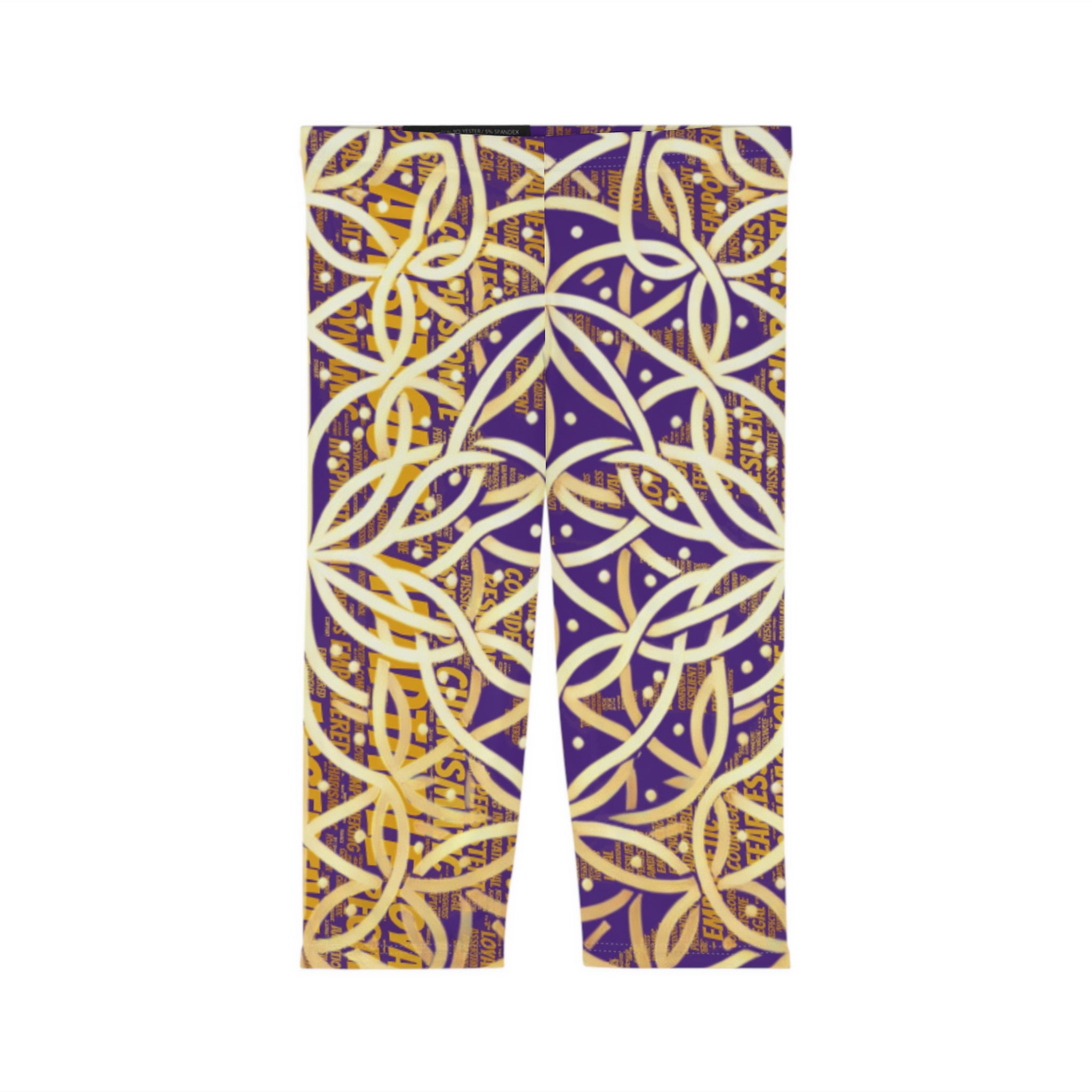 Purple Chic Women's Capri Leggings - Stylish Yoga Pants & Activewear