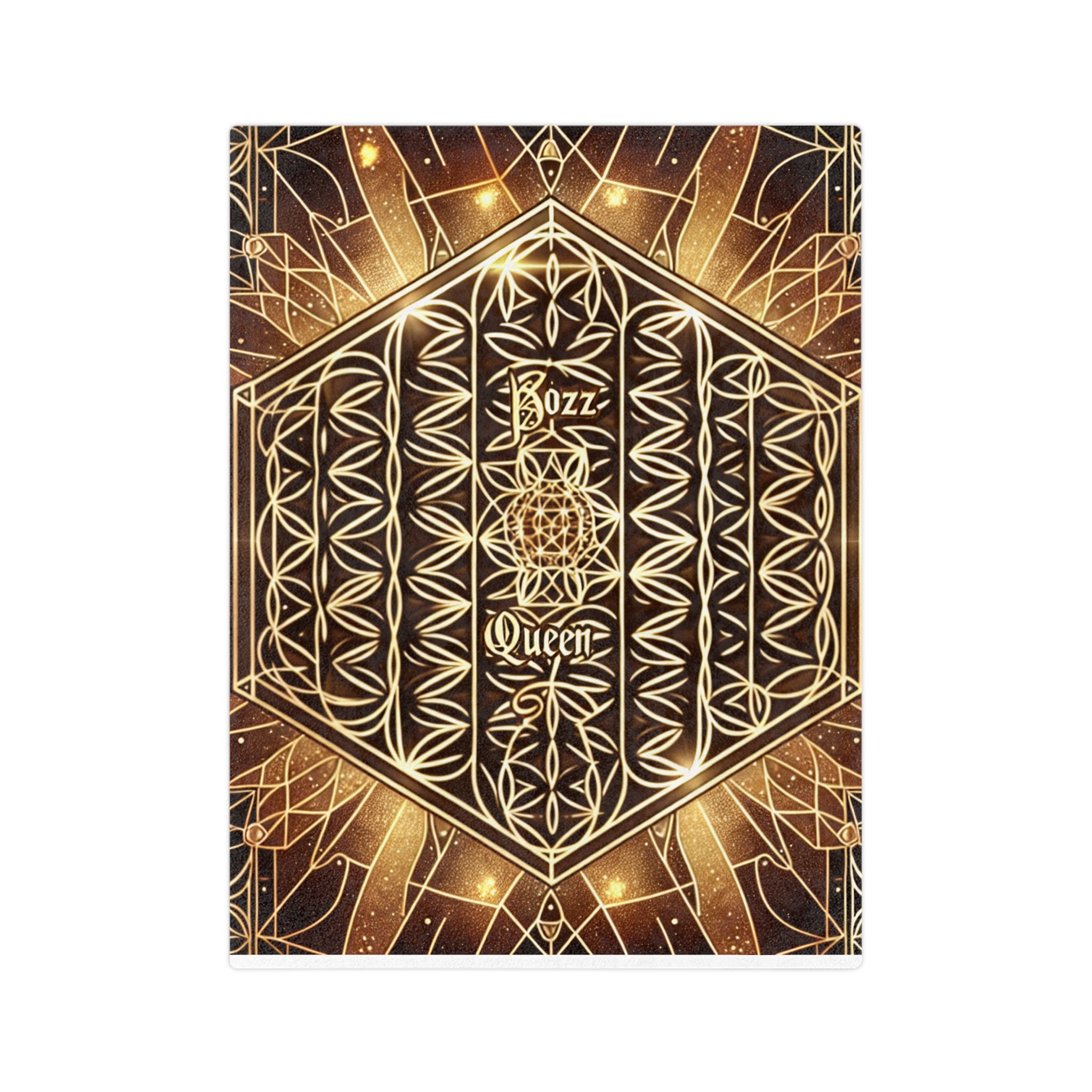 Boho Velveteen Microfiber Blanket - Cozy Luxury Throw for Home, Gift for Her, Astrology Decor, Celebration, Queen Vibes