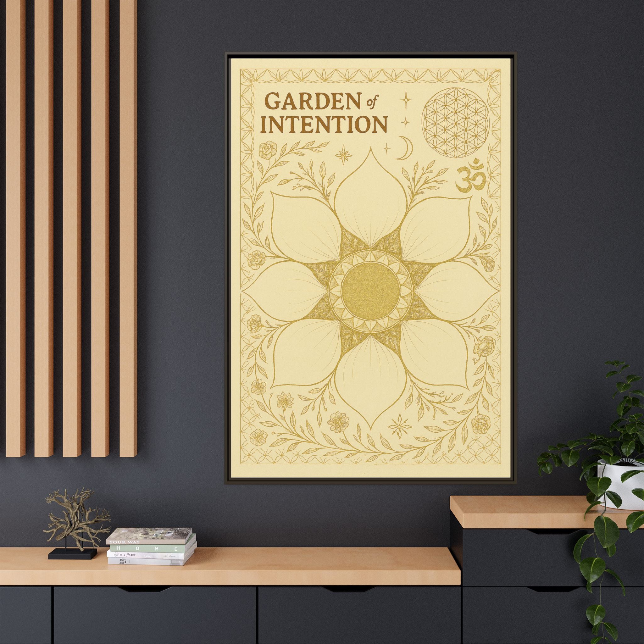 Matte Canvas, Framed (Multi-color)