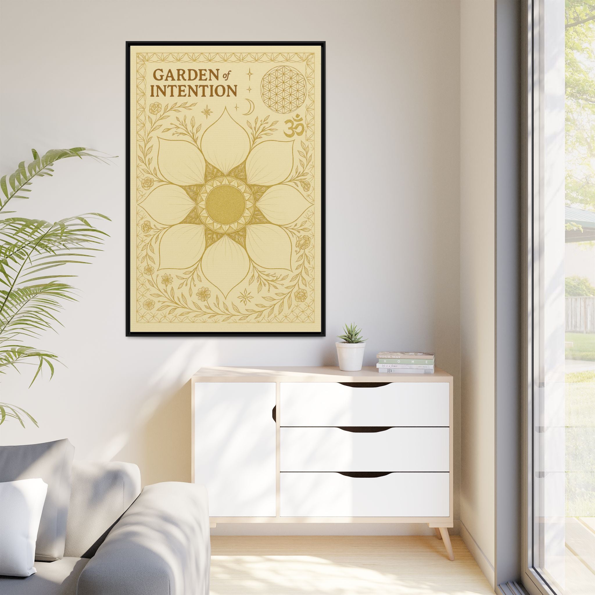 Matte Canvas, Framed (Multi-color)