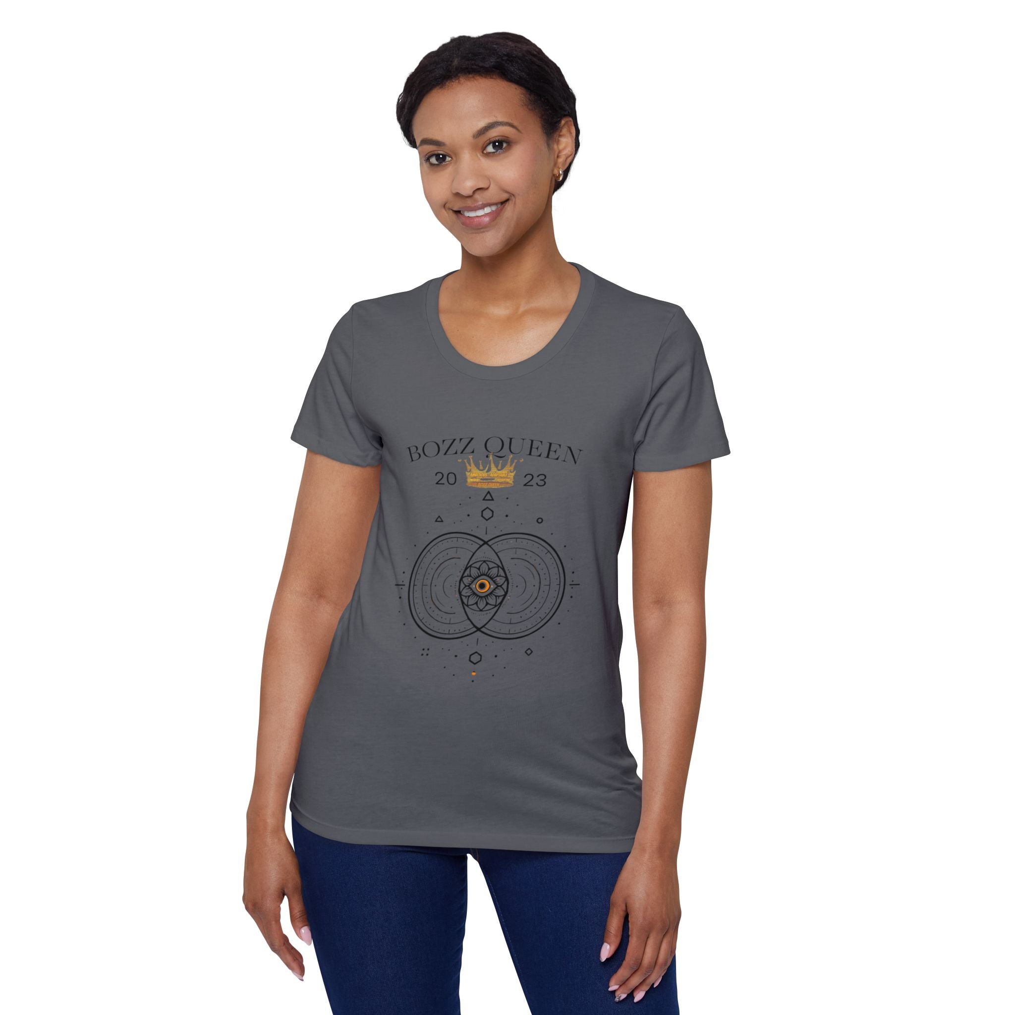 Bozz Queen Vesica Piscis Sacred Geometry T-Shirt - Women's Organic Cotton Tee