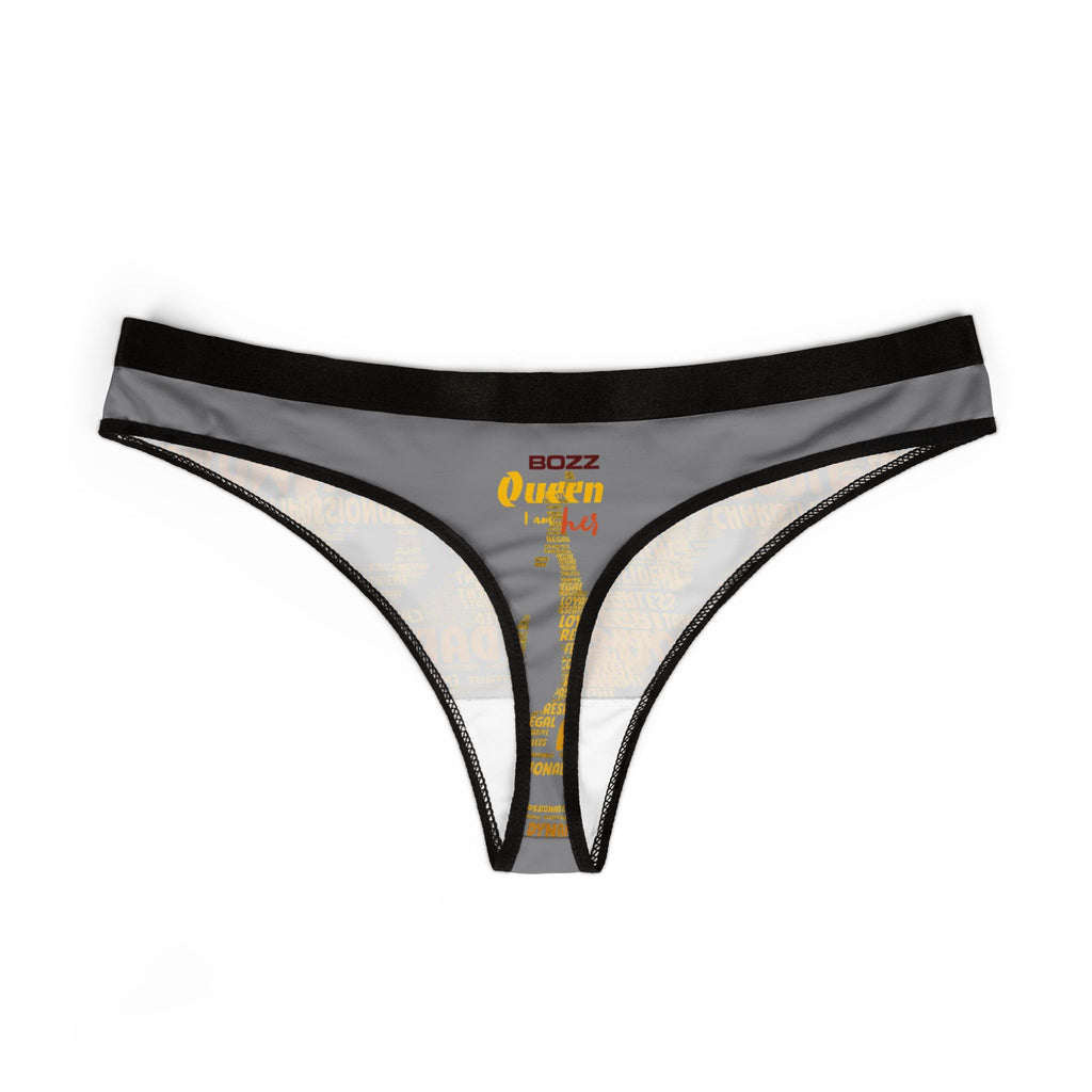 Gray and Yelloe Women's Thongs - Bold Statement Underwear, Comfortable Lingerie, Fashionable Daily Wear, Gifts for Her, Party Essentials
