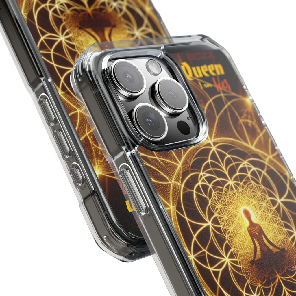 Spiritual Magnetic Phone Case - Boho Chic, Crystal Energy, Mindfulness Gift, Yoga Accessory, Meditation Decor